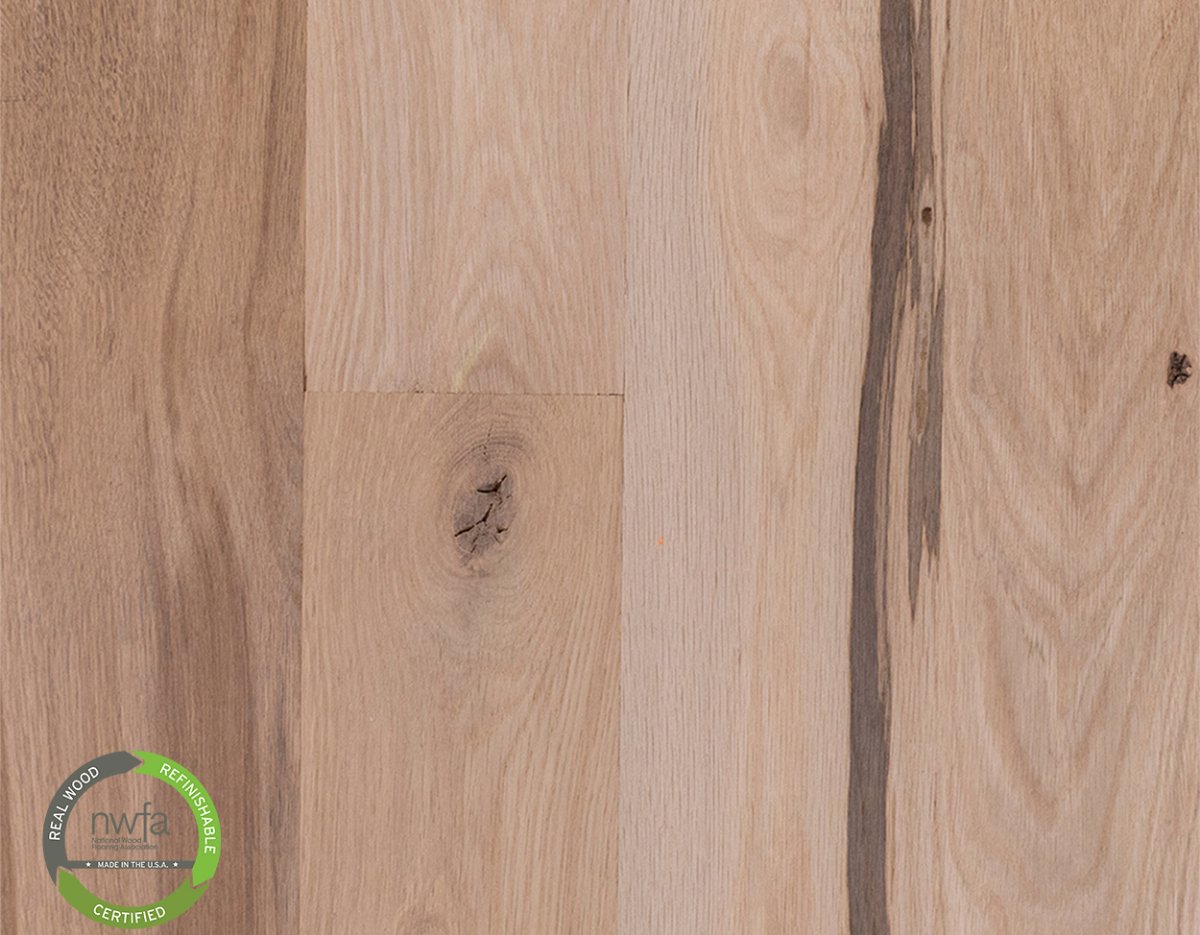 Unfinished, Unfinished Engineered 4" White Oak (Character)