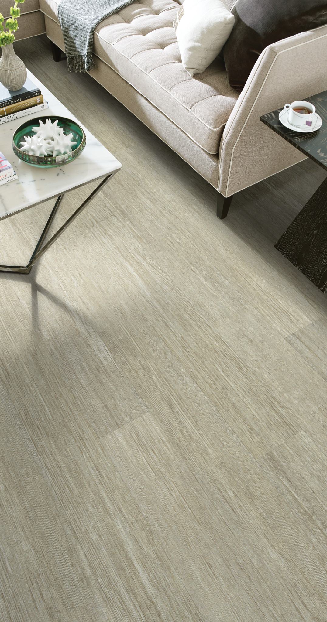 Sweet Auburn flooring, shown in a room