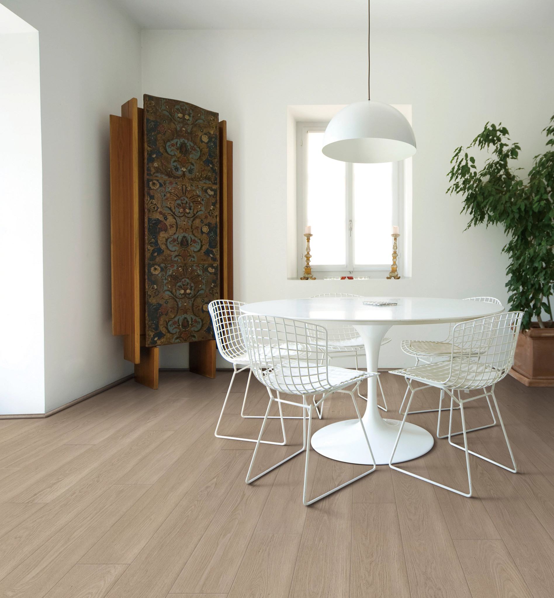 Tranquil Oak flooring, shown in a room