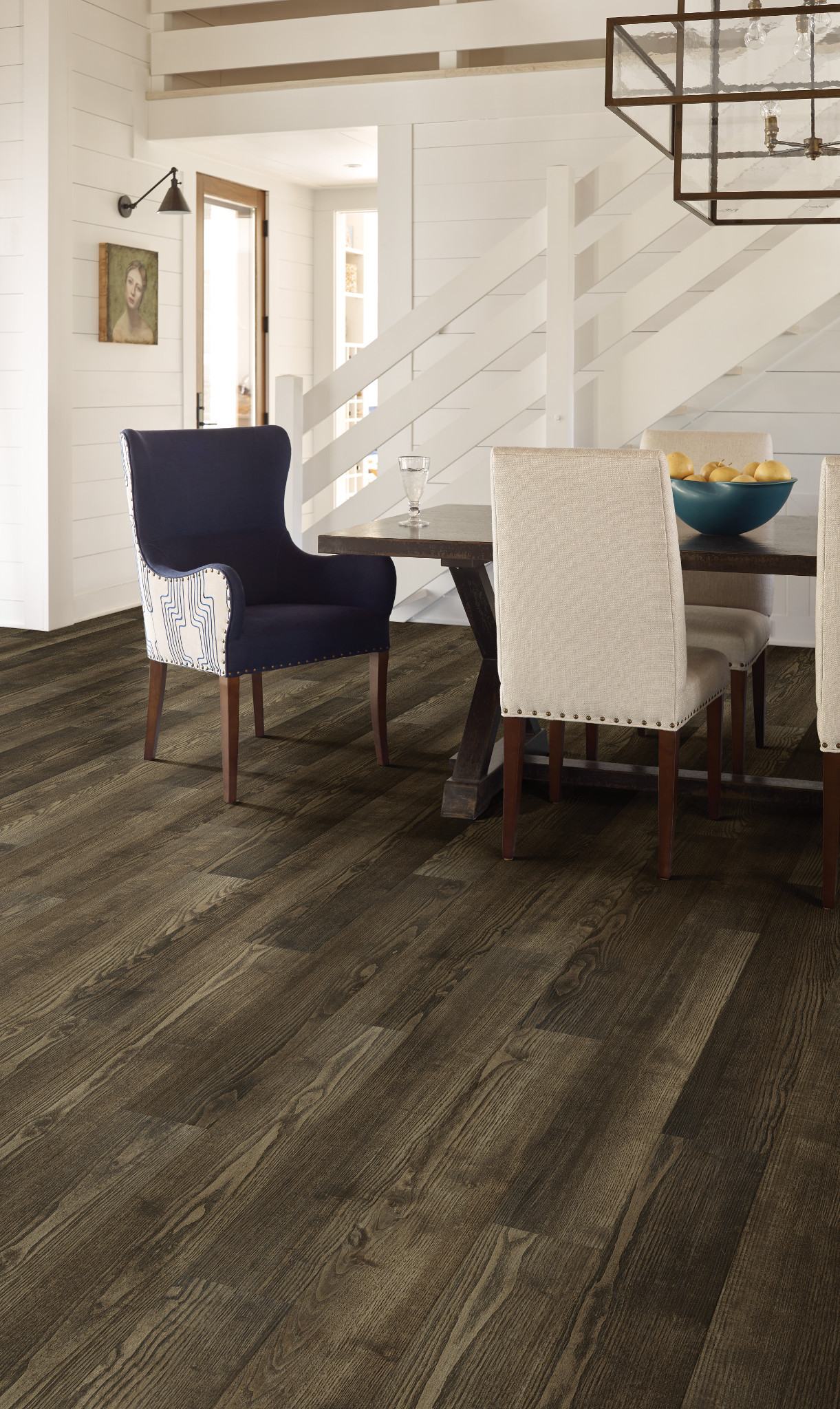 Sweetgum flooring, shown in a room