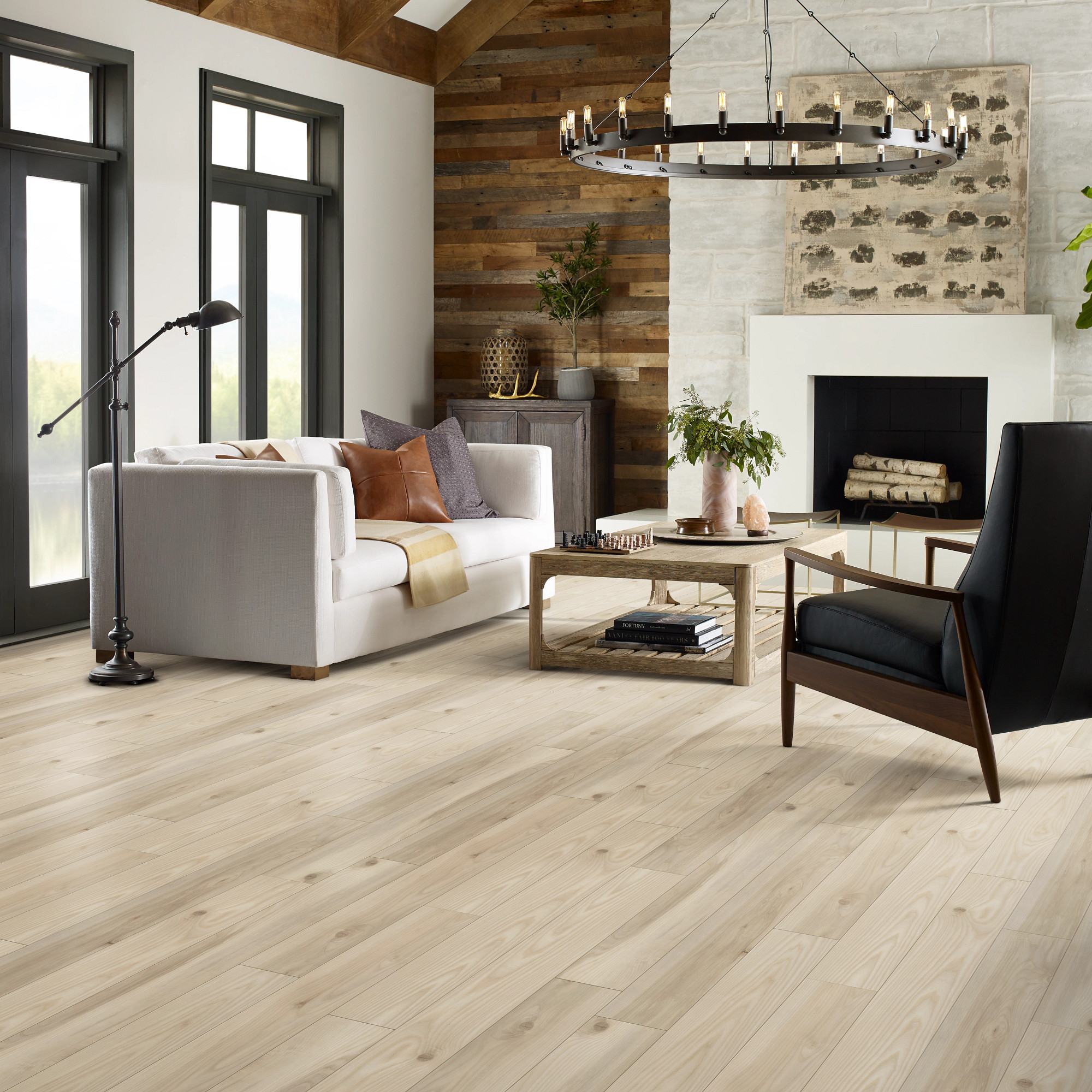Savona flooring, shown in a room