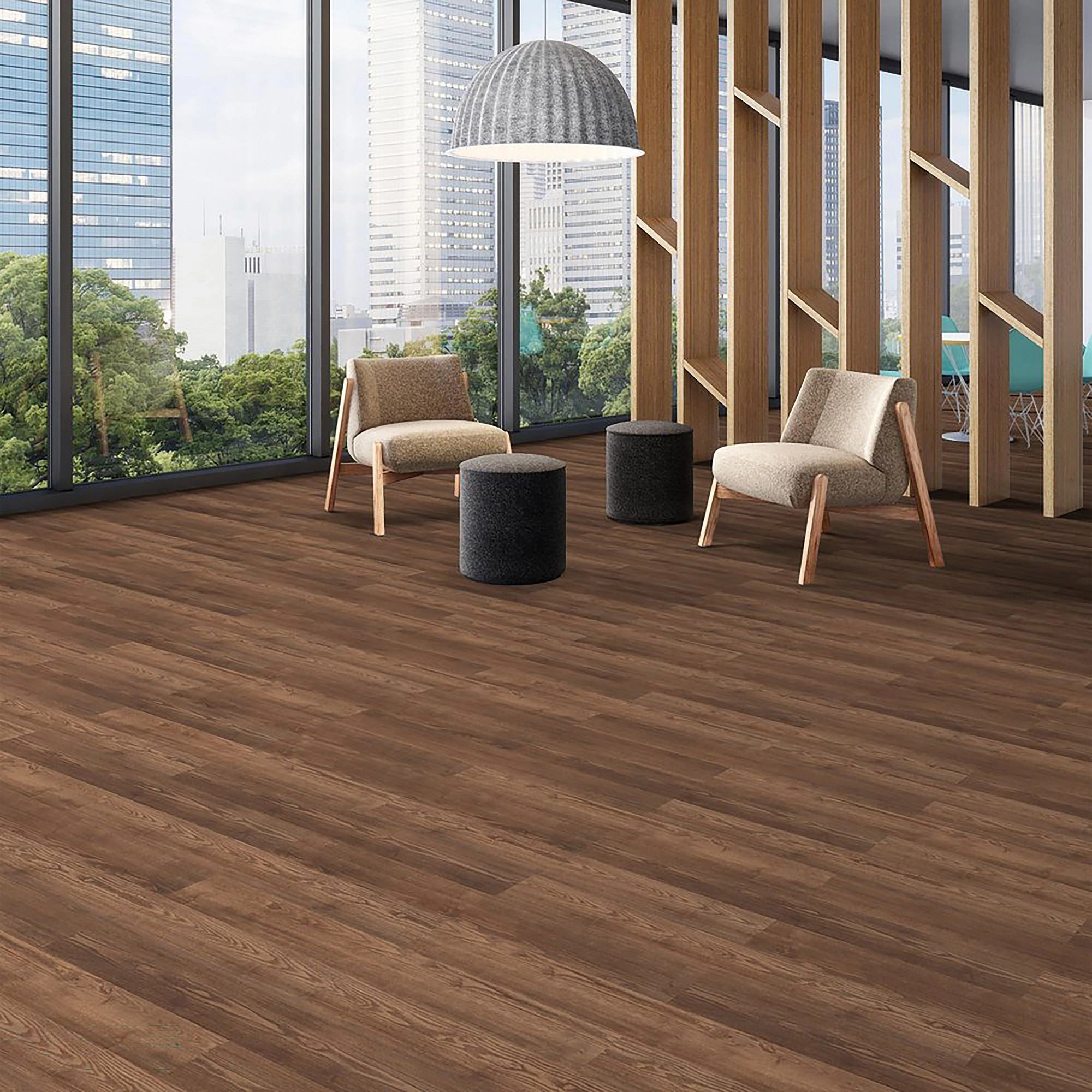 Cloves flooring, shown in a room