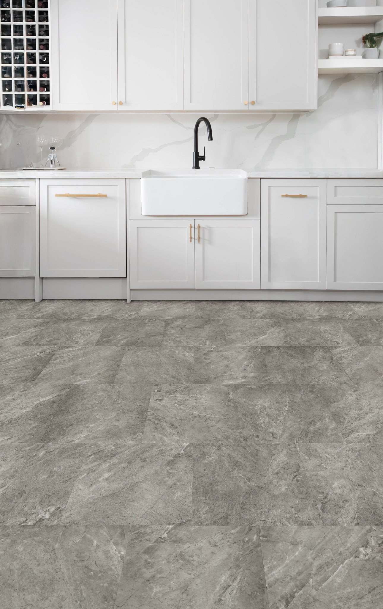 Iron flooring, shown in a room