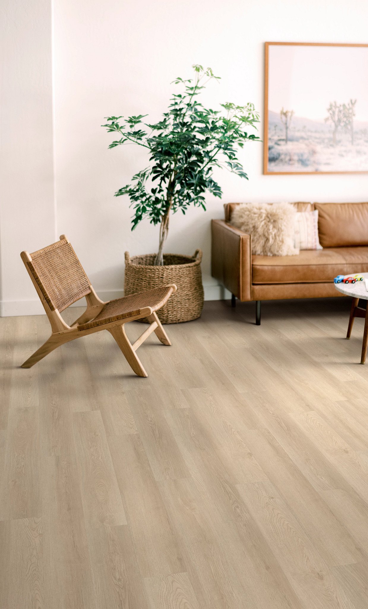 Mesa Oak flooring, shown in a room