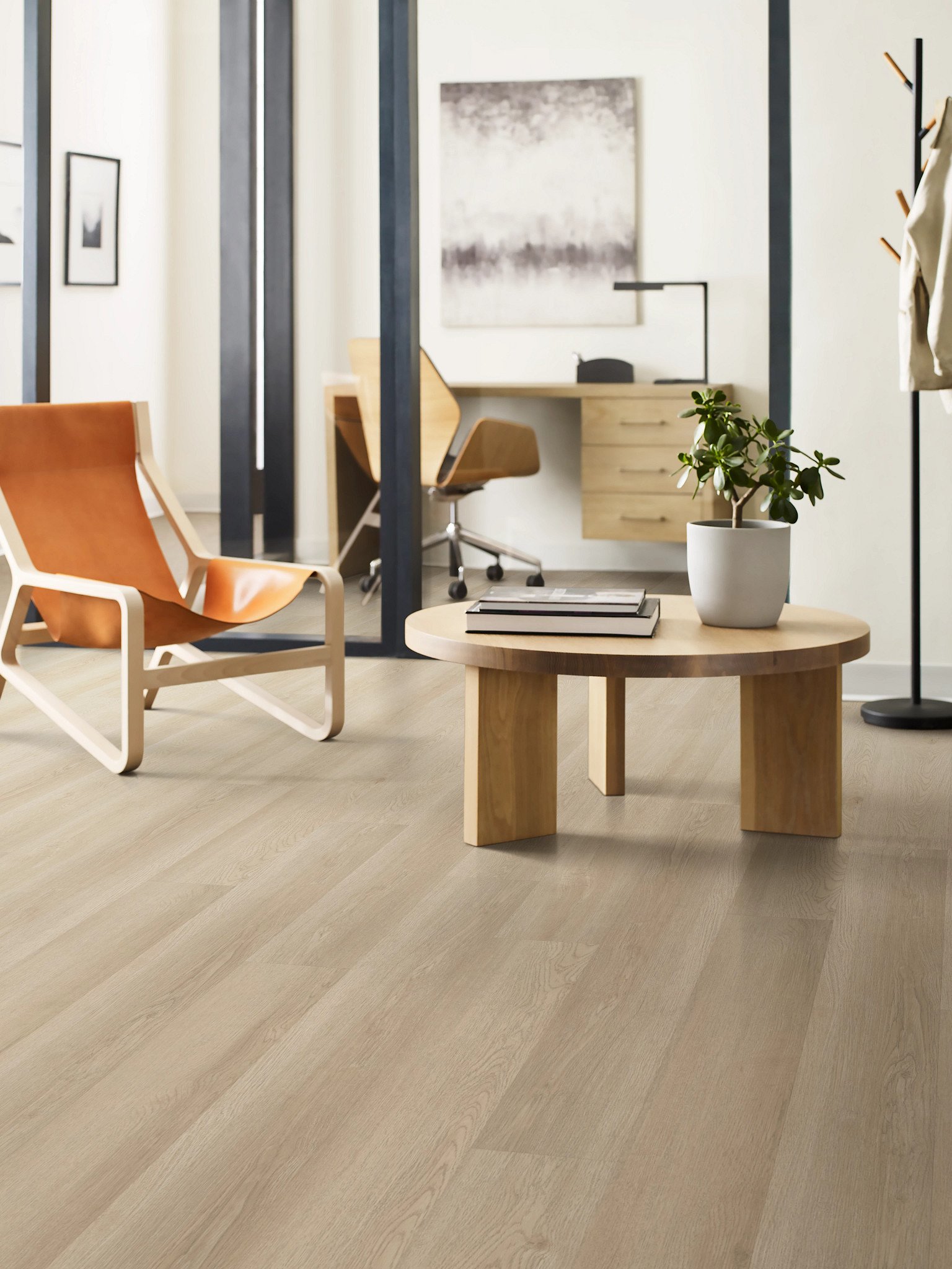 Barley Field flooring, shown in a room