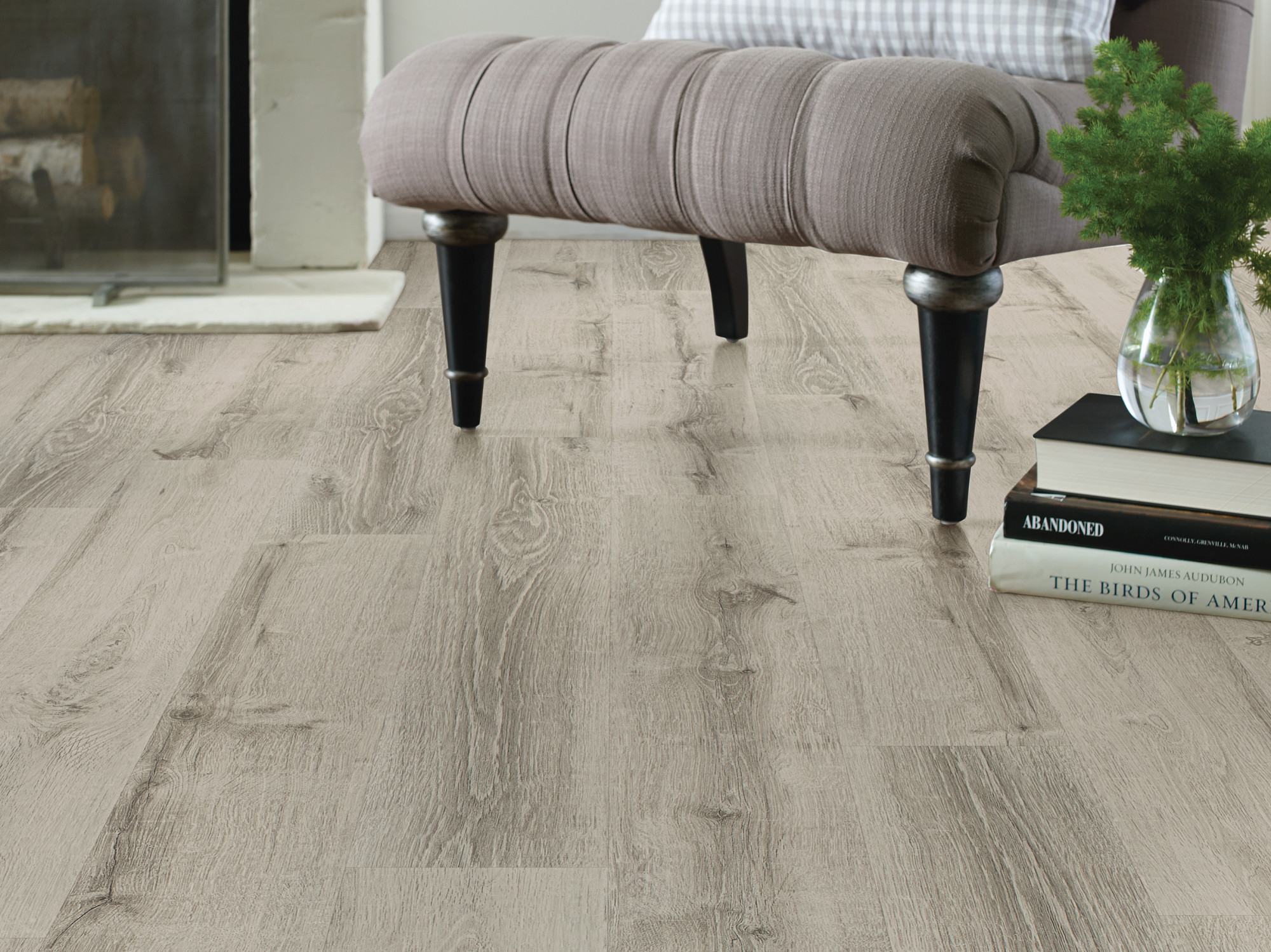 Beach Oak flooring, shown in a room