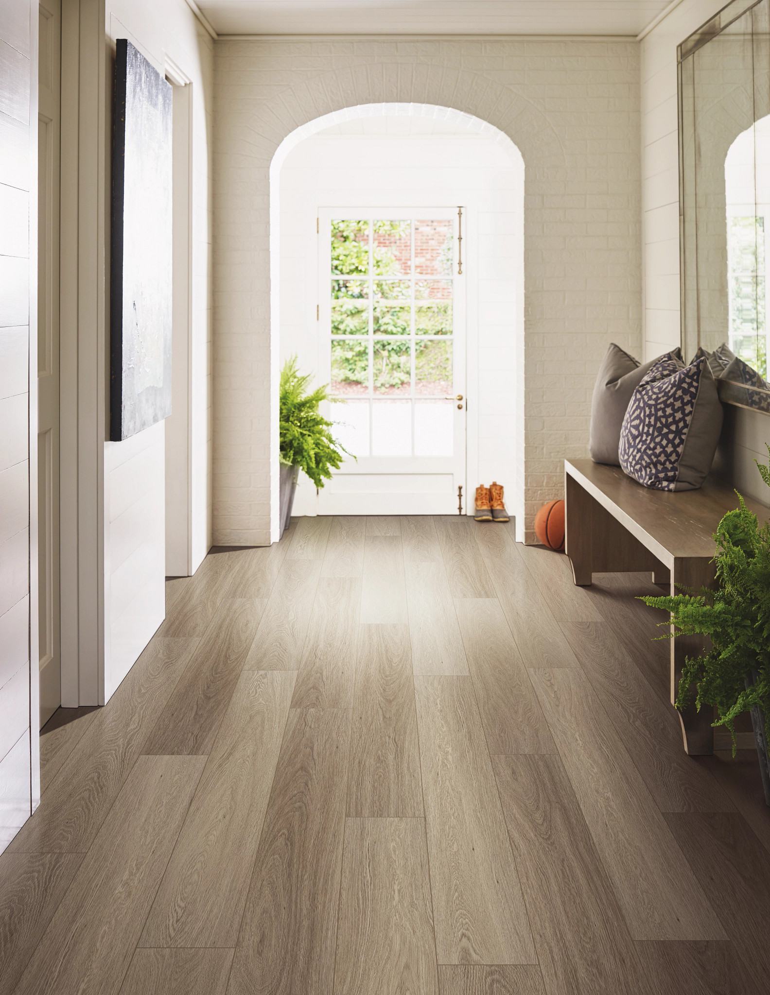 Executive Oak flooring, shown in a room