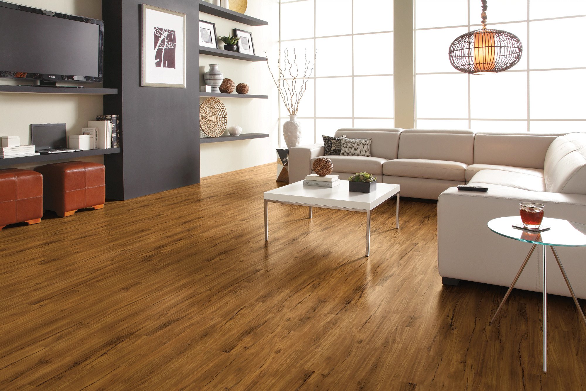 Gold Coast Acacia flooring, shown in a room