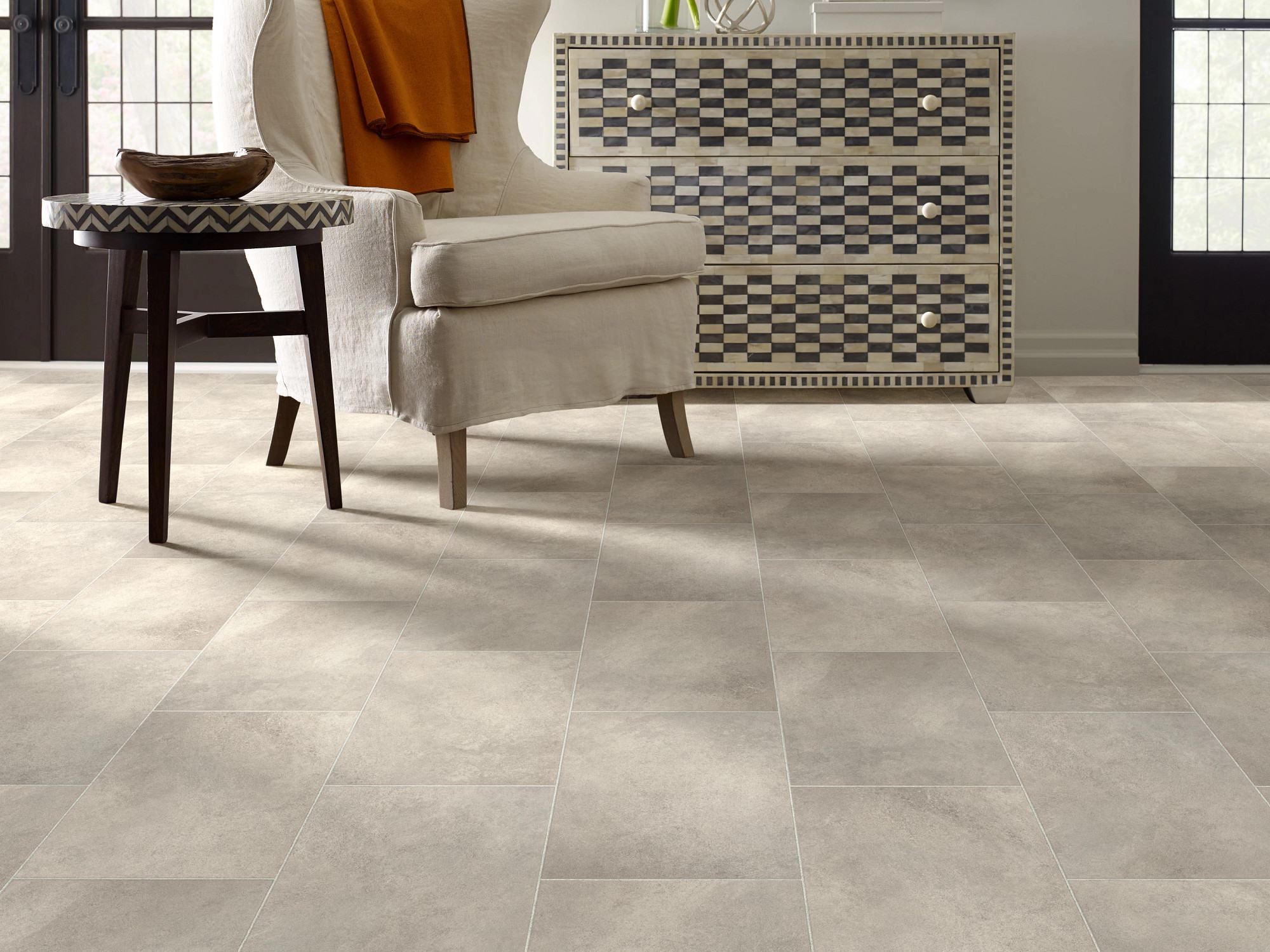 Prime flooring, shown in a room