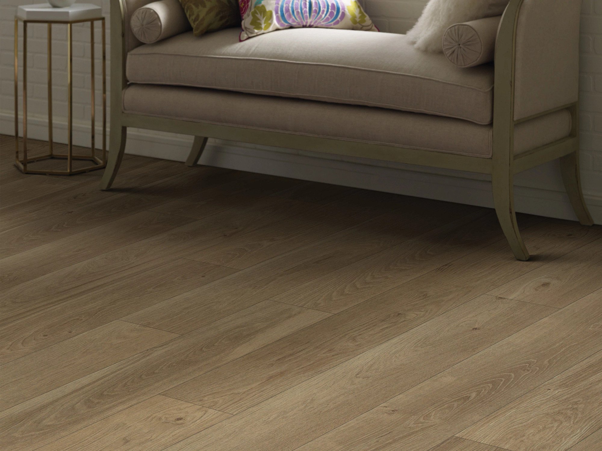 Ursa flooring, shown in a room