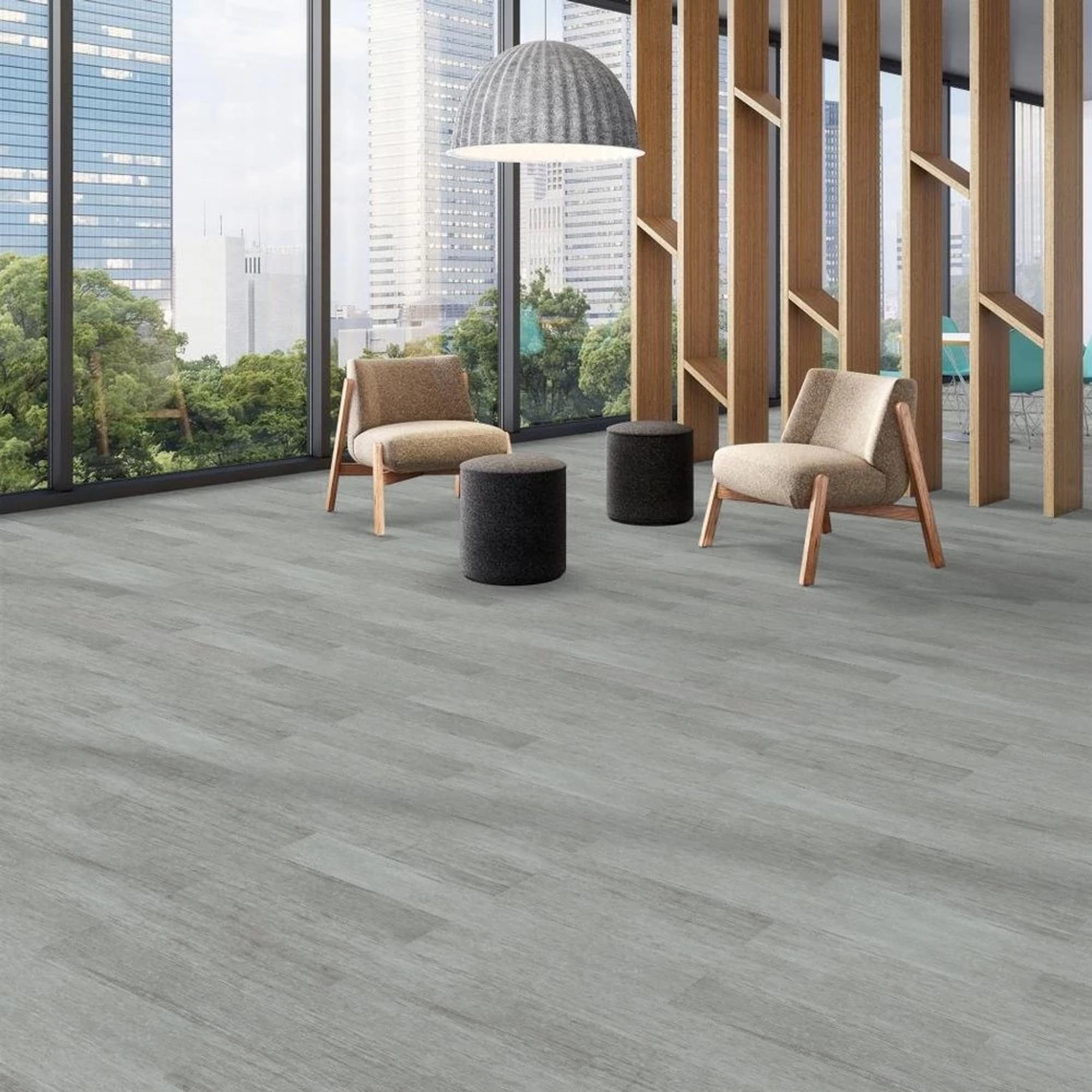 Hamilton Ave flooring, shown in a room