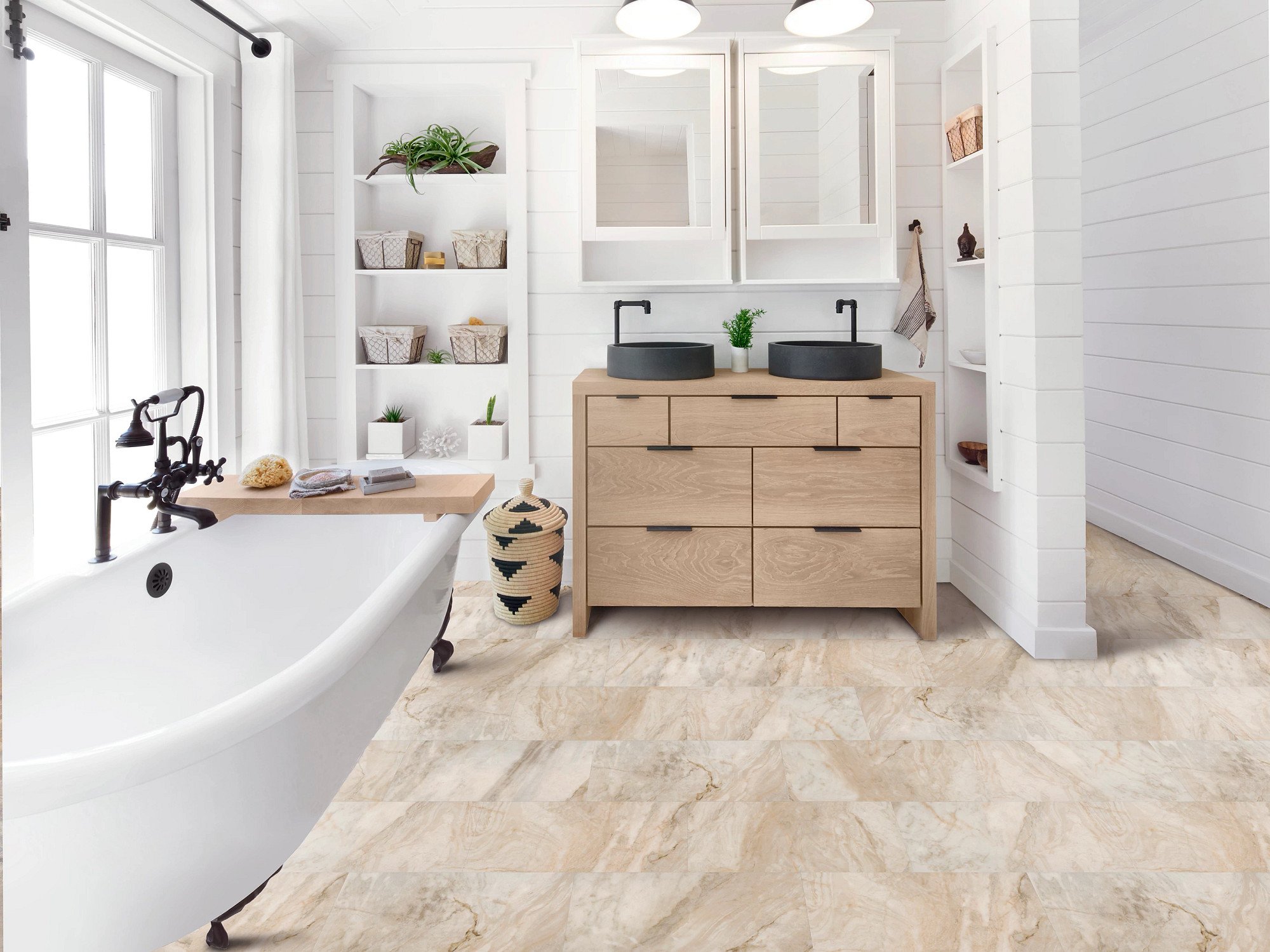 Canyon flooring, shown in a room