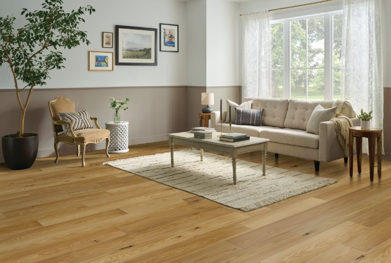 Native Pine flooring in a room