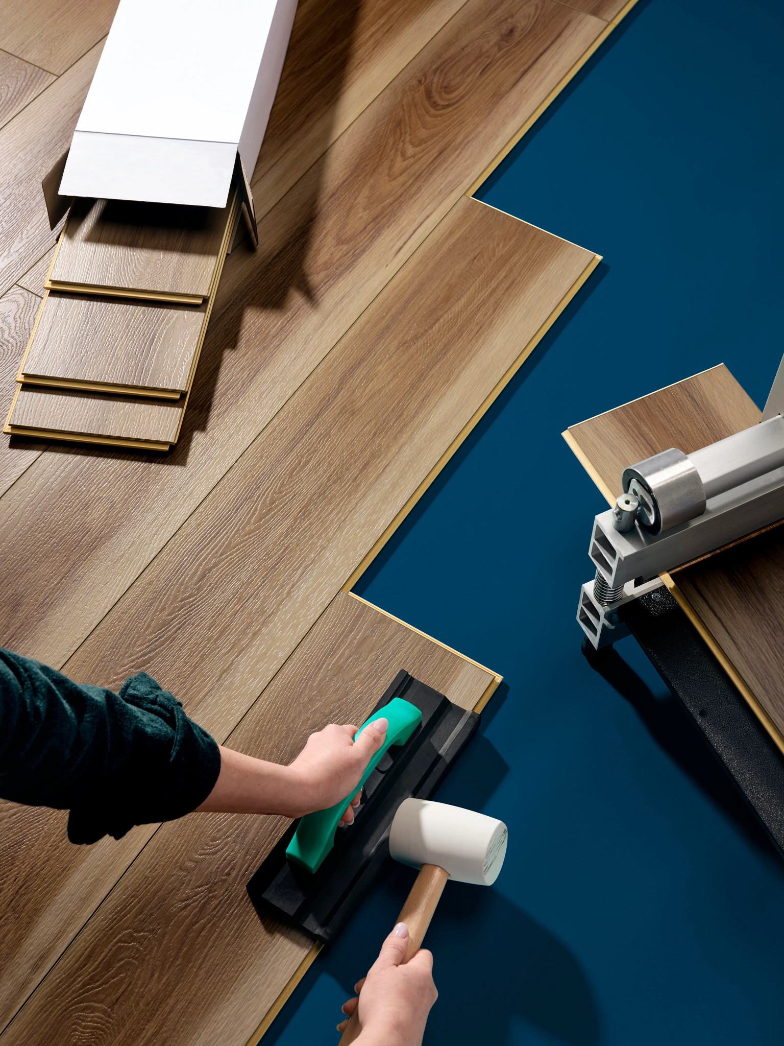 Wilson Pecan flooring, shown in a room