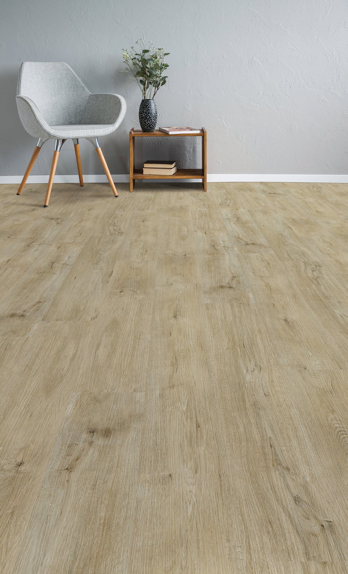 Treehouse flooring, shown in a room