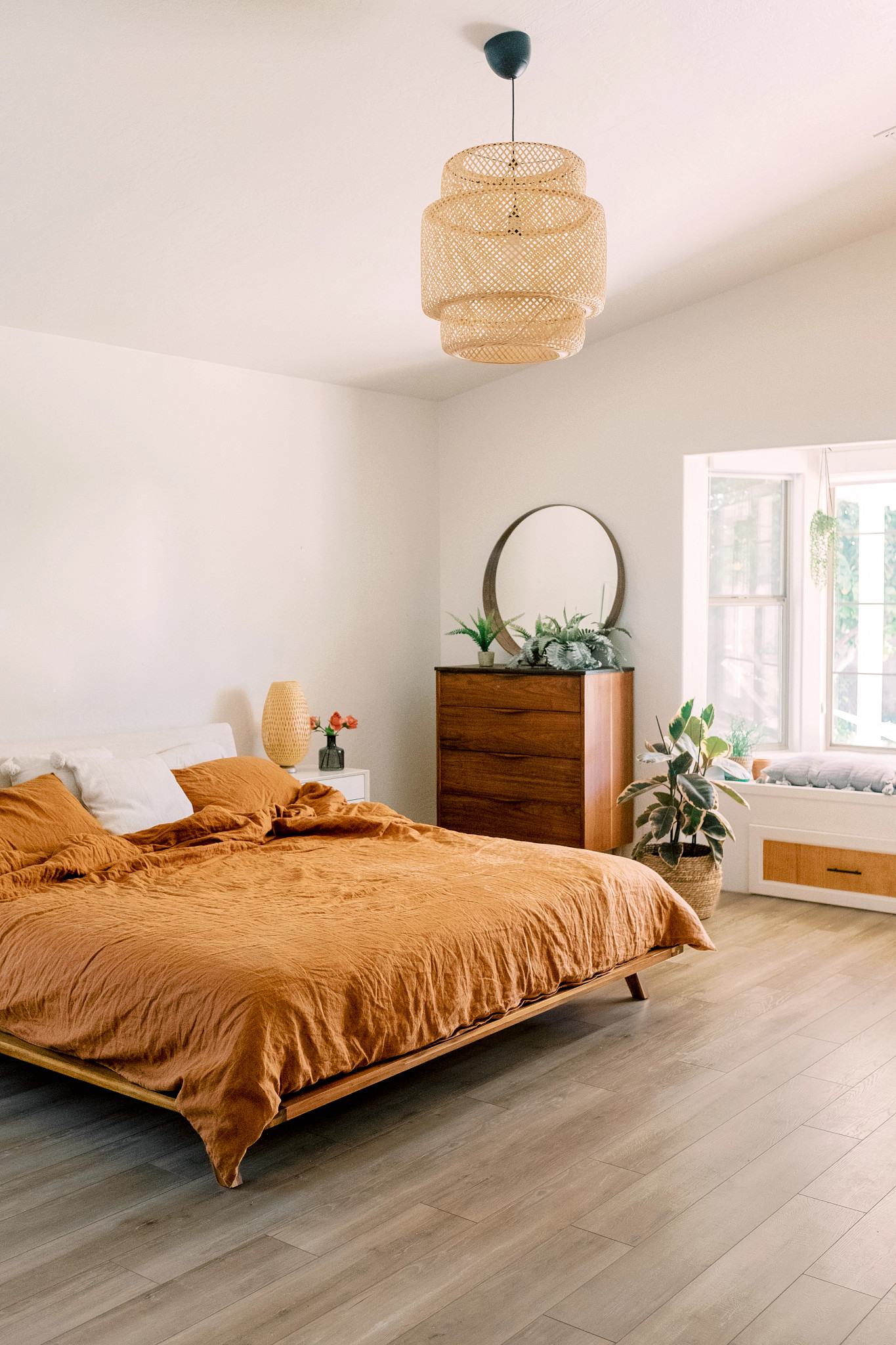 Nantucket Oak flooring, shown in a room