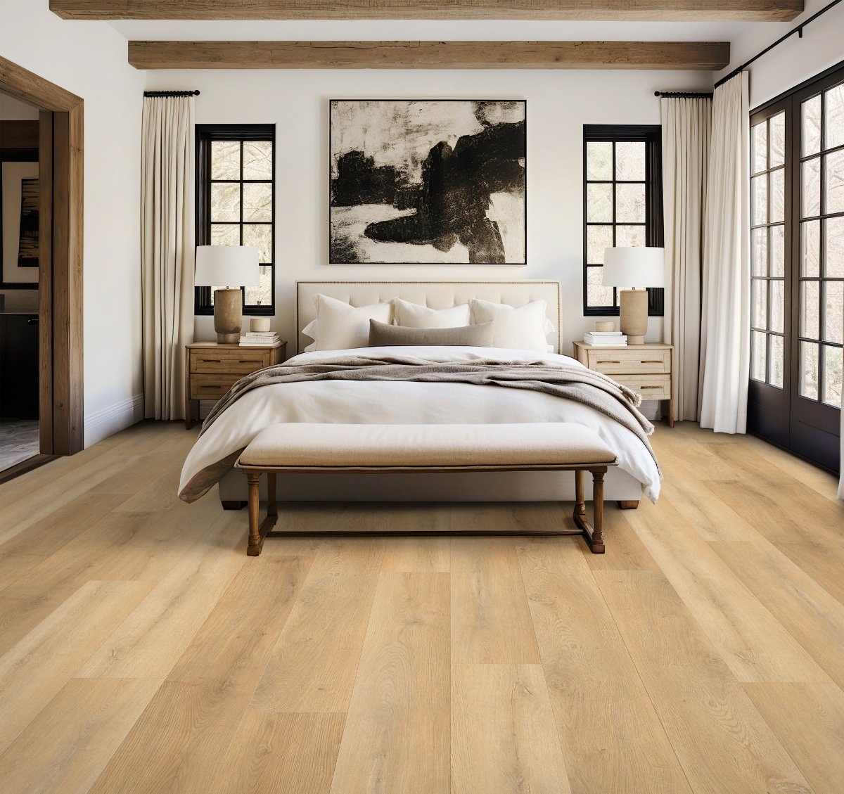 Toasted Timber flooring, shown in a room
