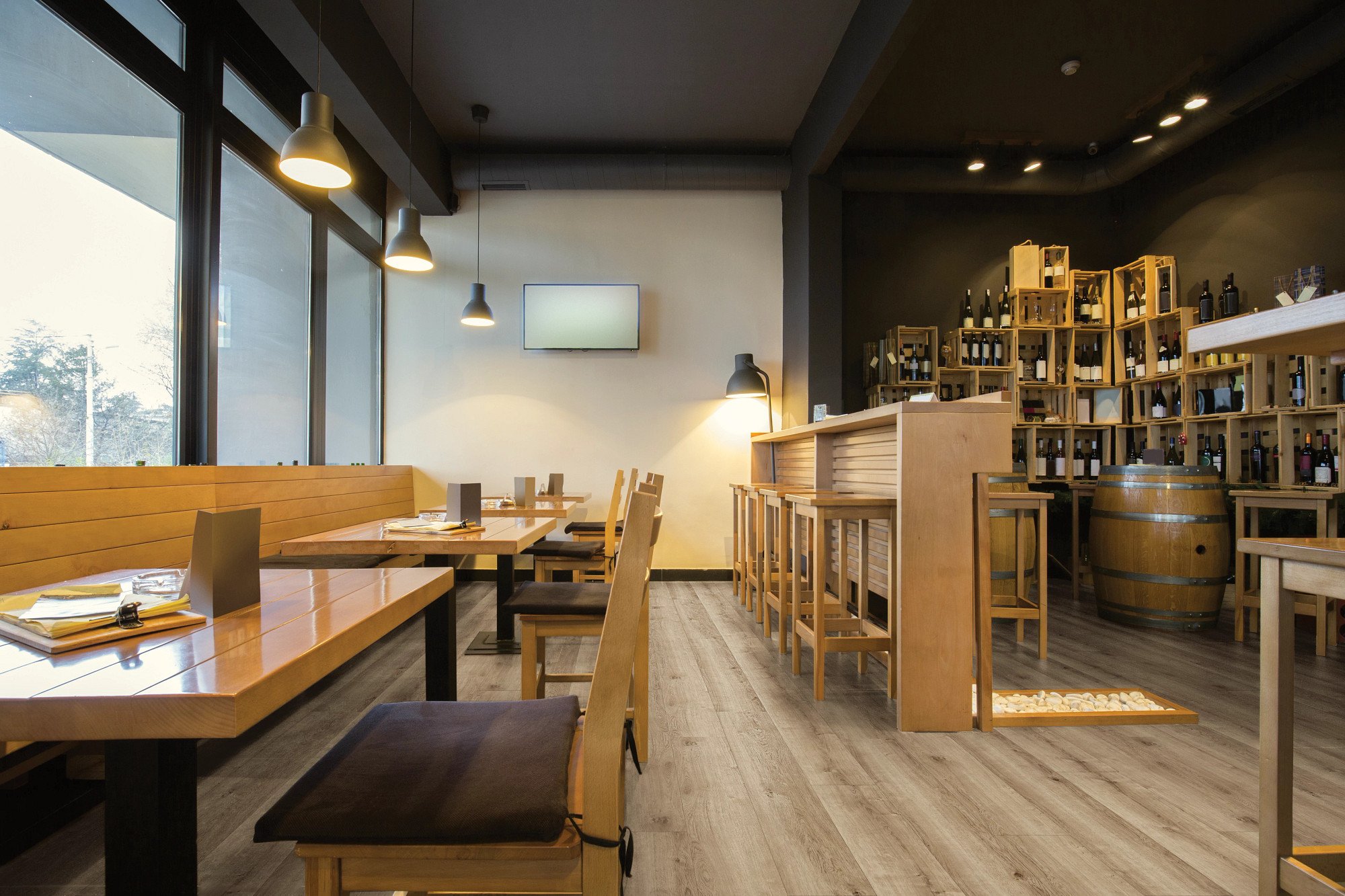 Copano Oak flooring, shown in a room