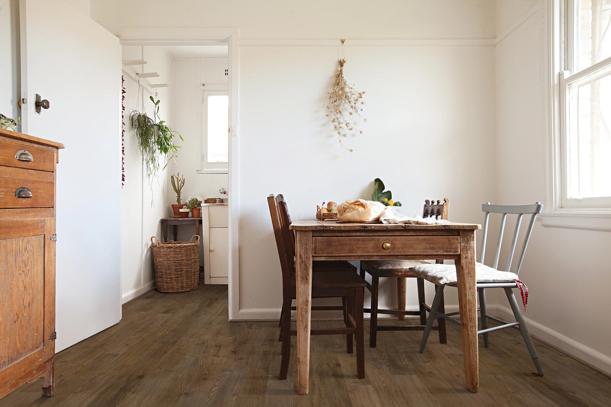 Belford Oak flooring, shown in a room