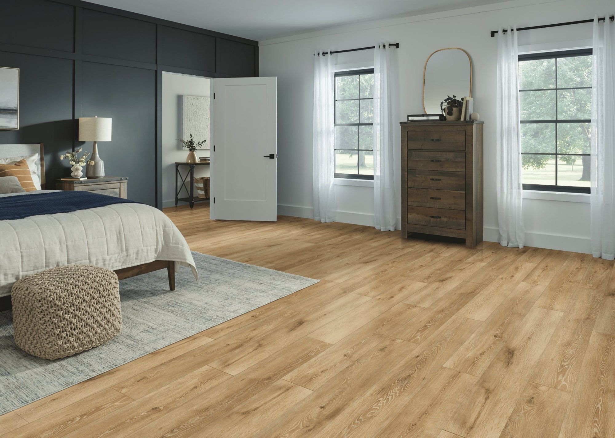 Reign Sunshine flooring, shown in a room