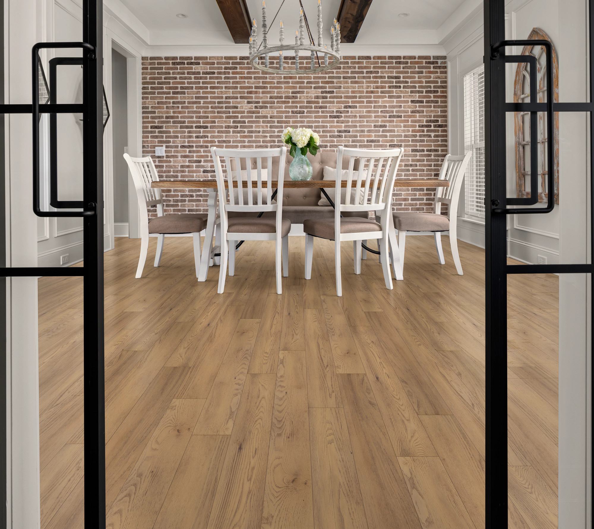 Franklin flooring, shown in a room