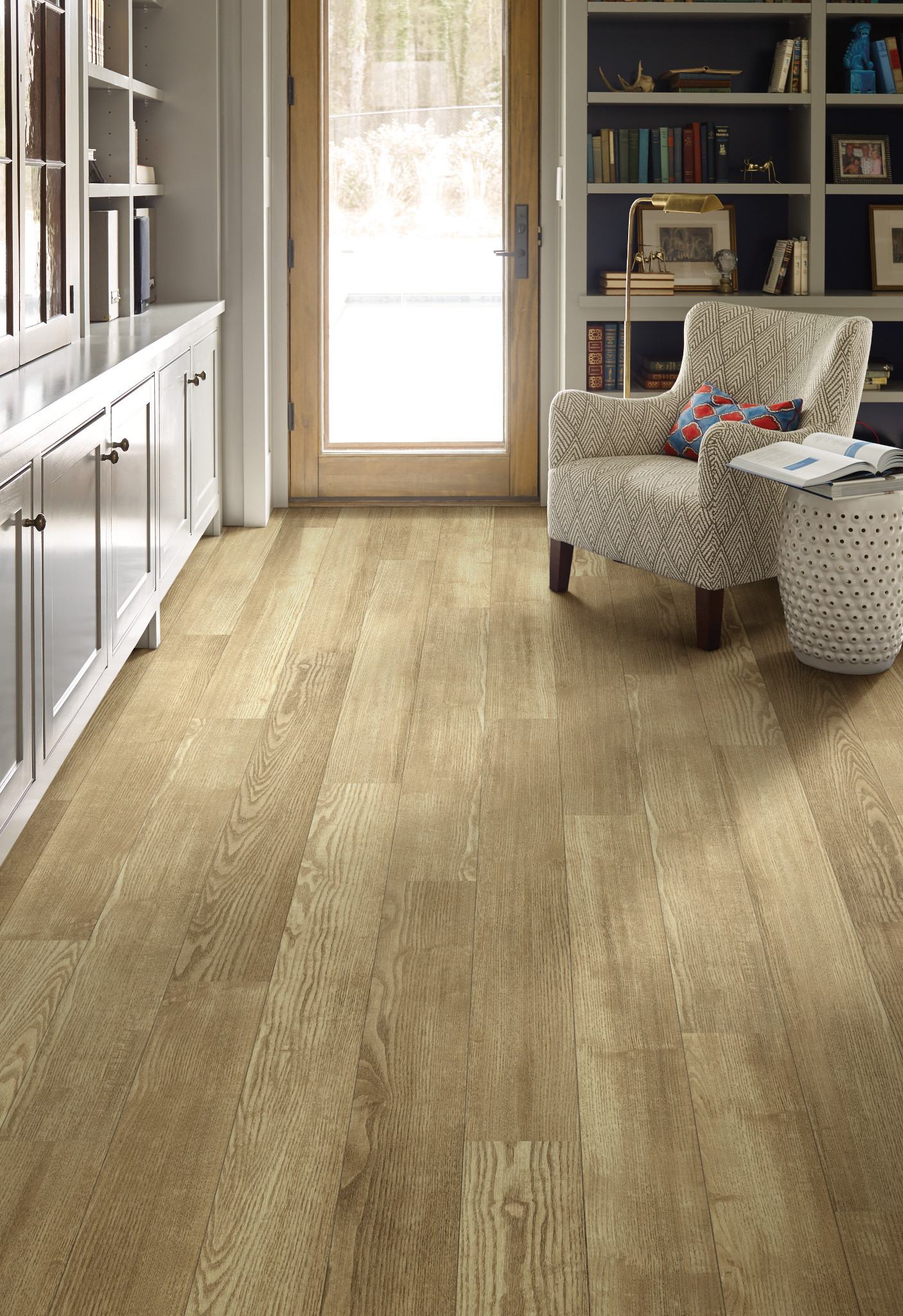 Sandstone flooring, shown in a room