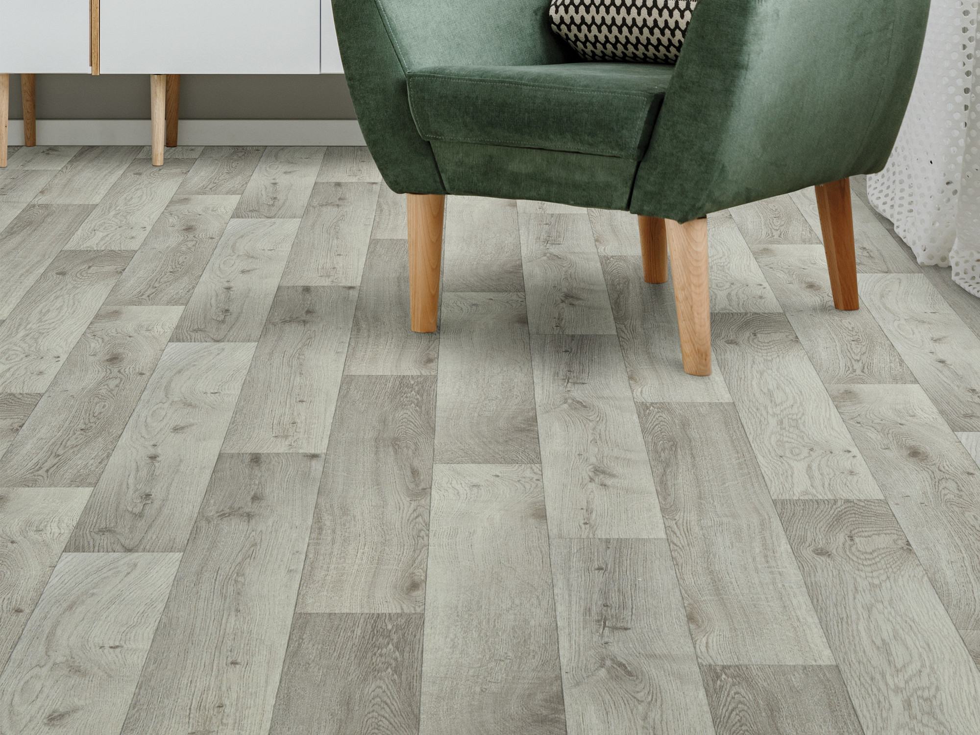 Newport flooring, shown in a room