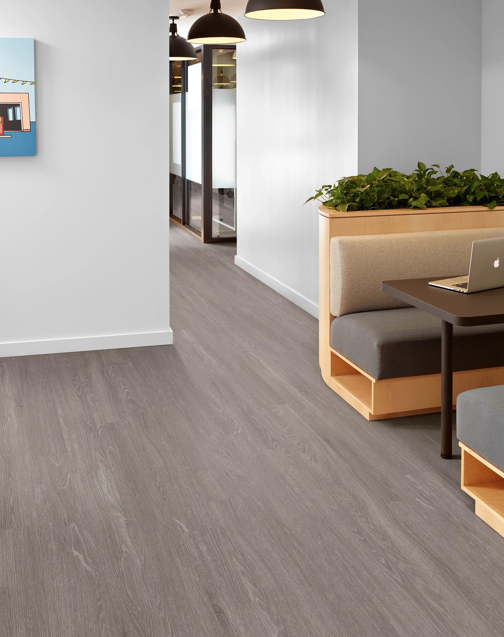 Beachwood flooring, shown in a room