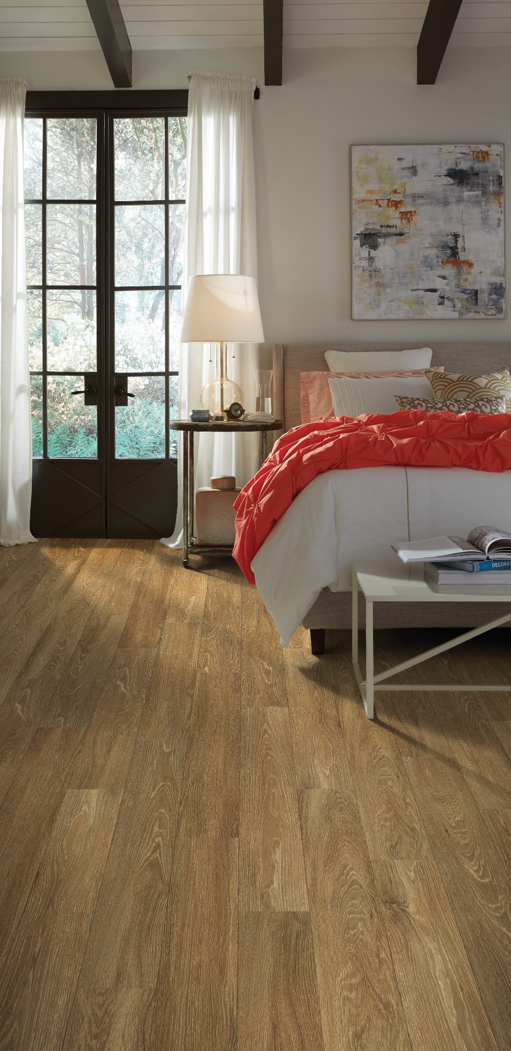 Rush Street flooring, shown in a room