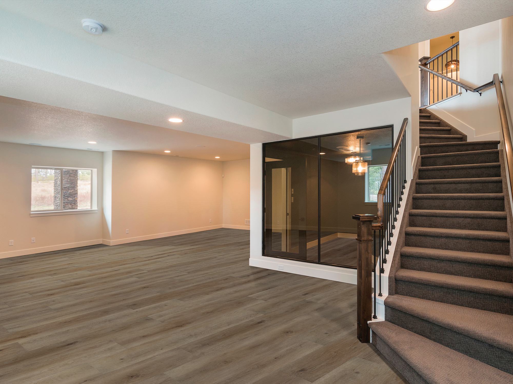 Truffle flooring, shown in a room