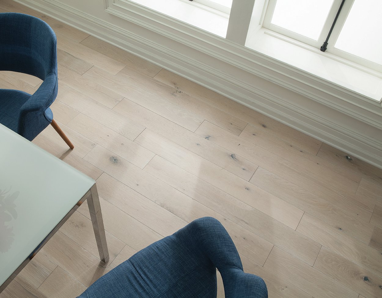 Marble flooring, shown in a room