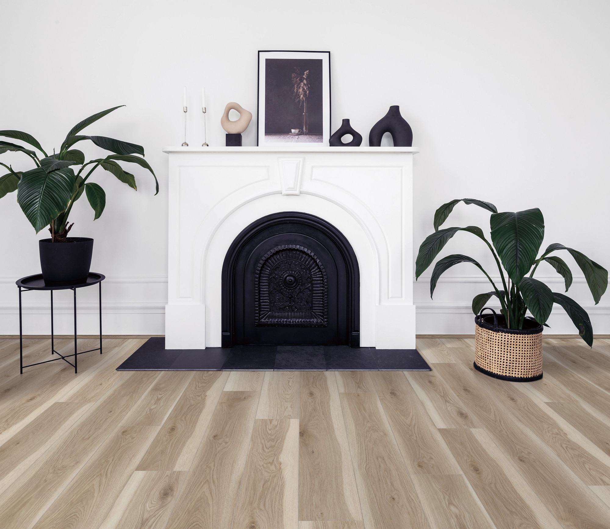Kingston Oak flooring, shown in a room