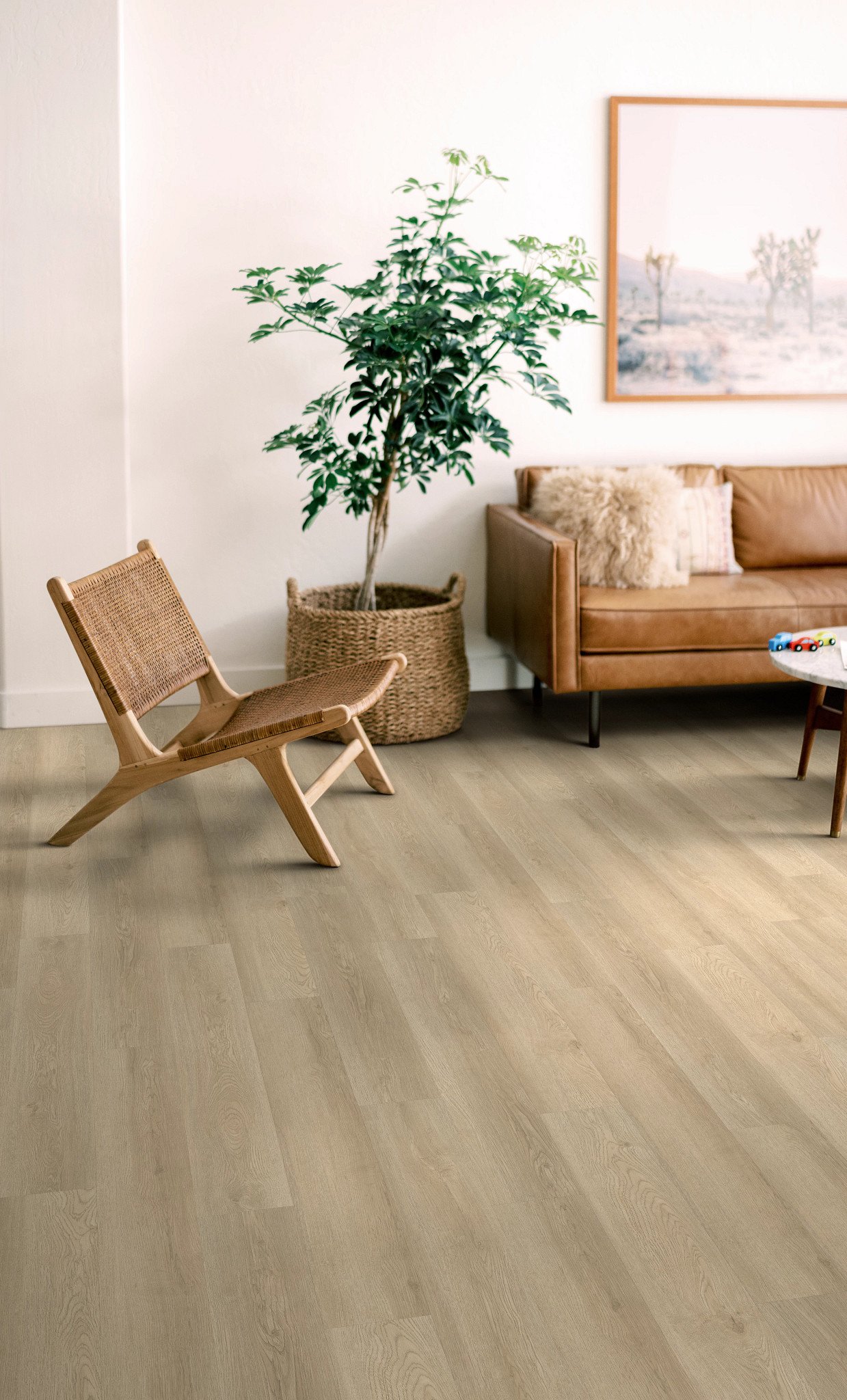 Mesa Oak flooring, shown in a room