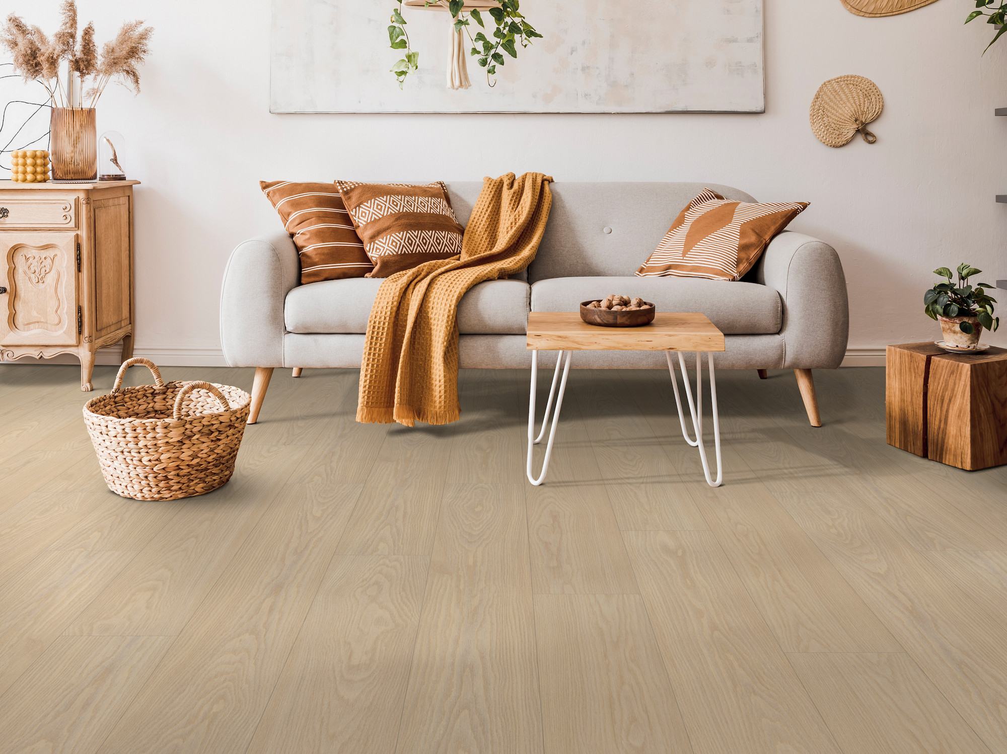 Toasted Sienna flooring, shown in a room