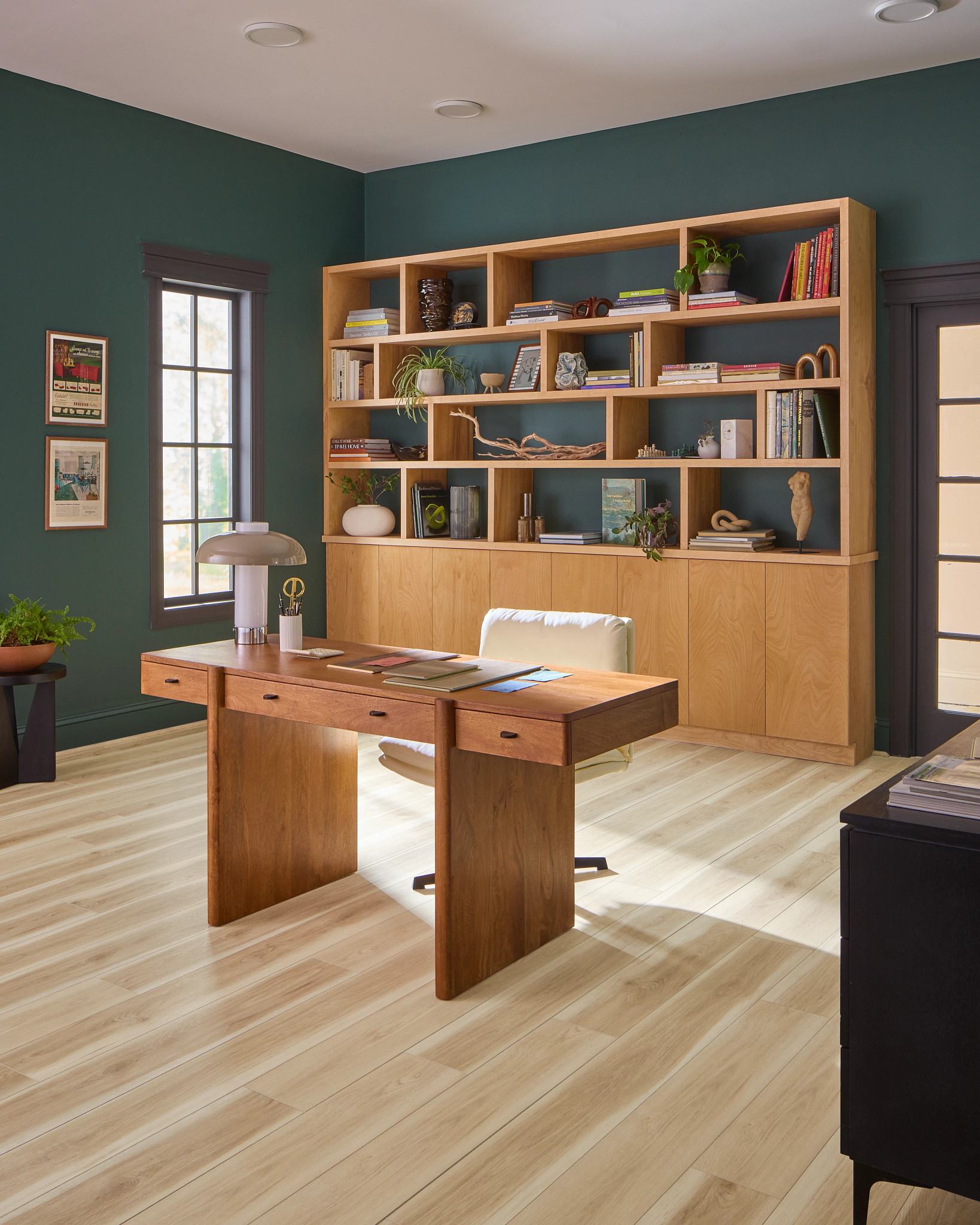 Hartley Pecan flooring, shown in a room
