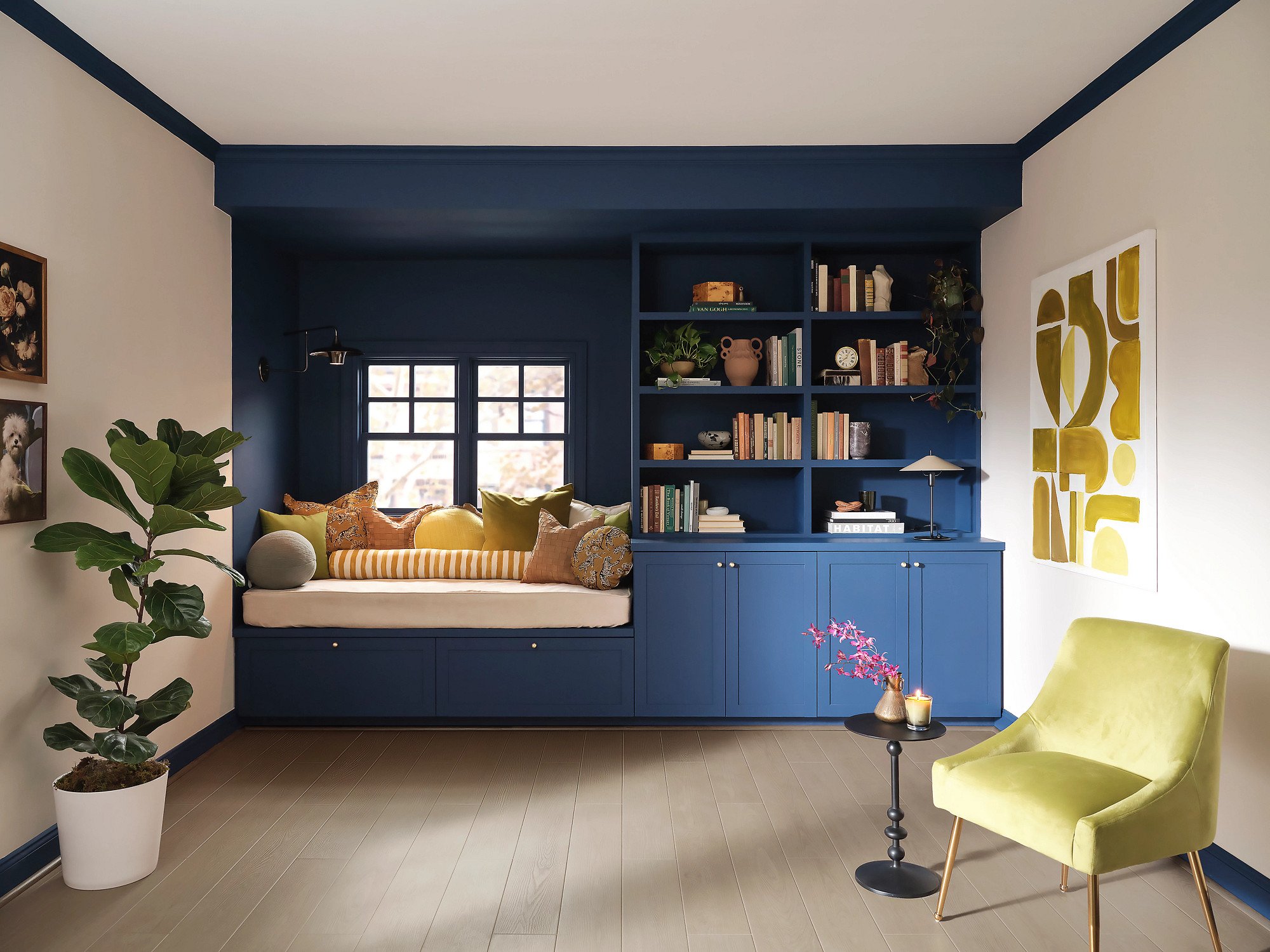 Tranquil Oak flooring, shown in a room