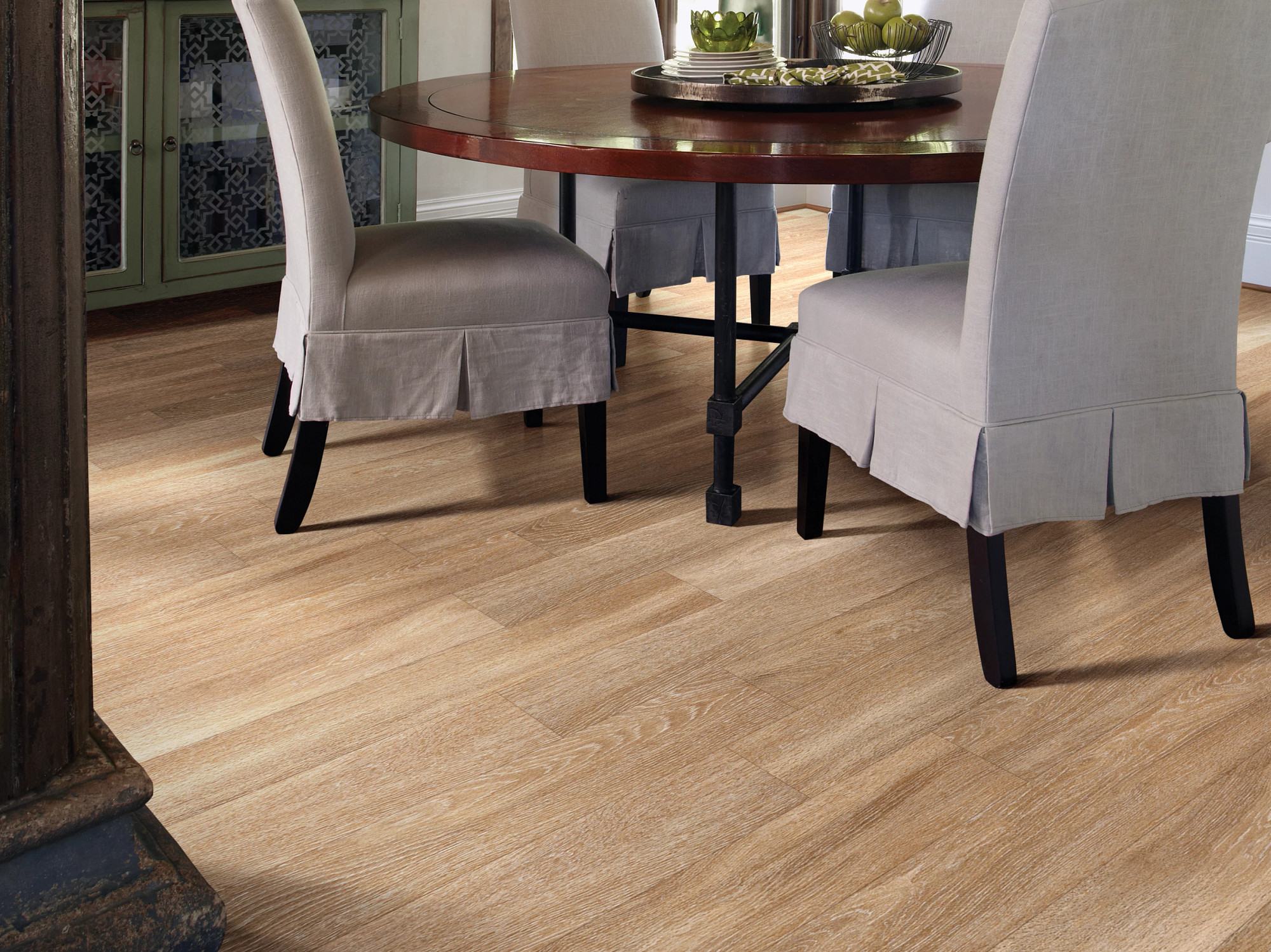 Brussels flooring, shown in a room