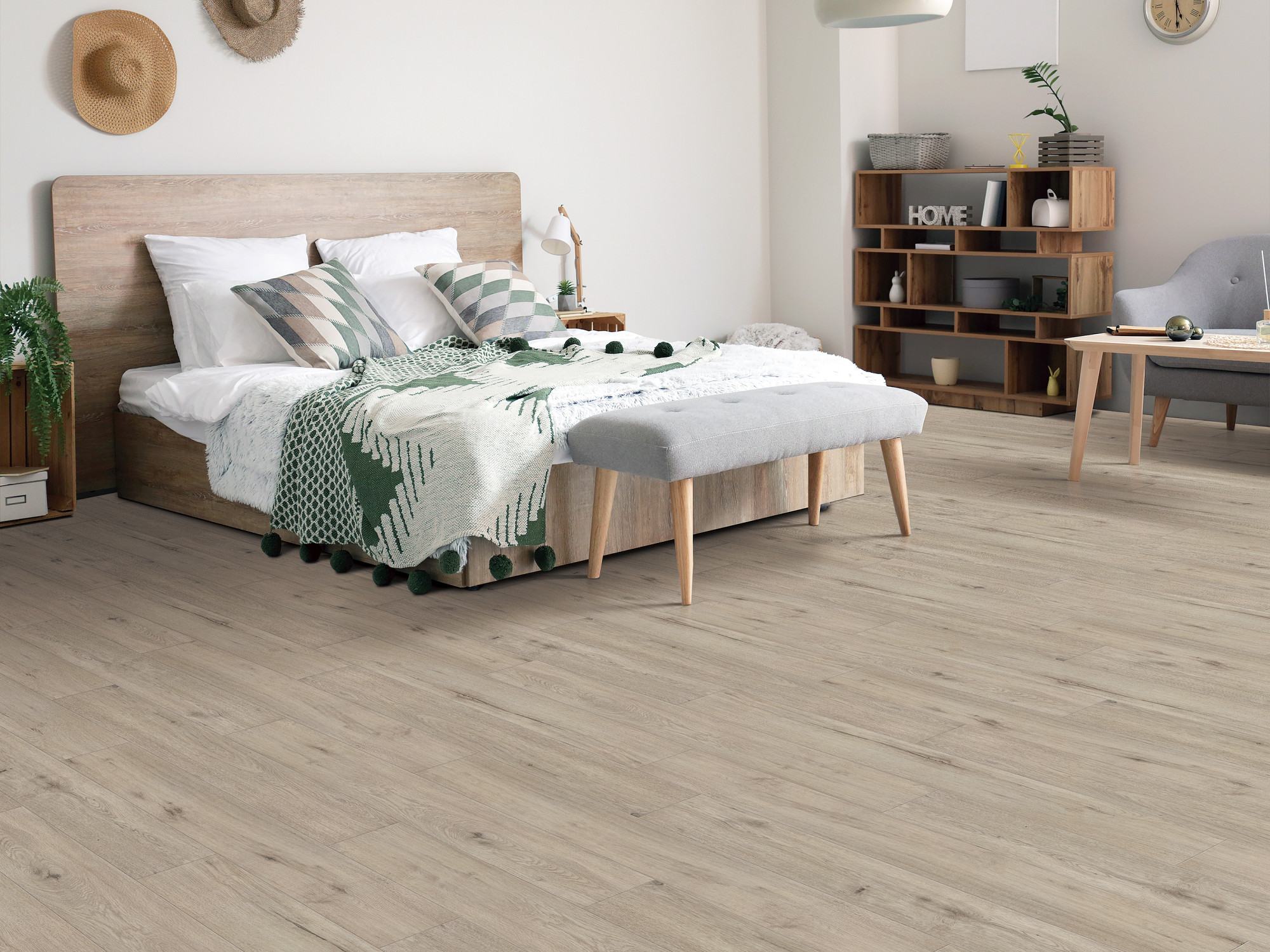 Argento flooring, shown in a room
