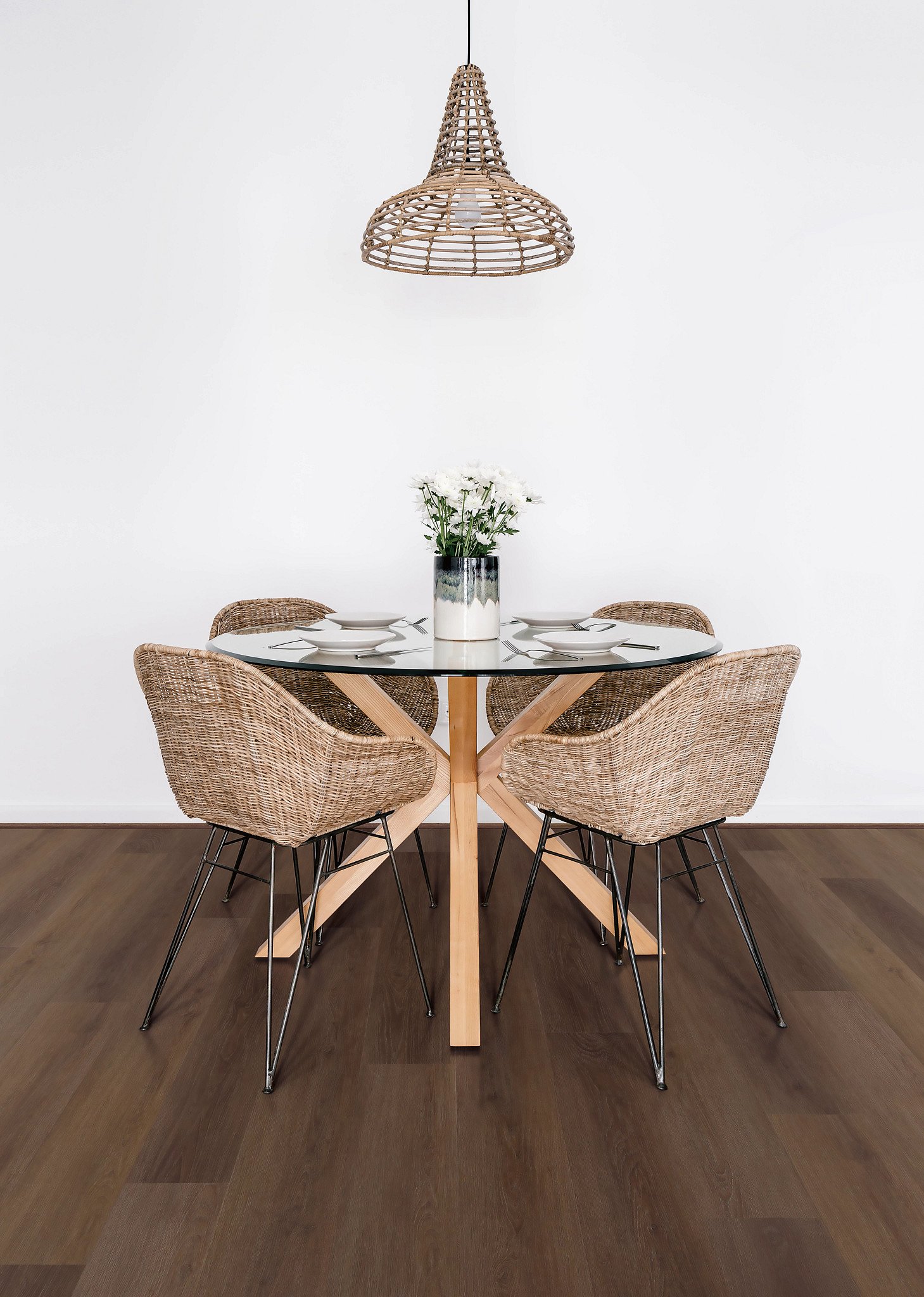 Mulford Oak flooring, shown in a room