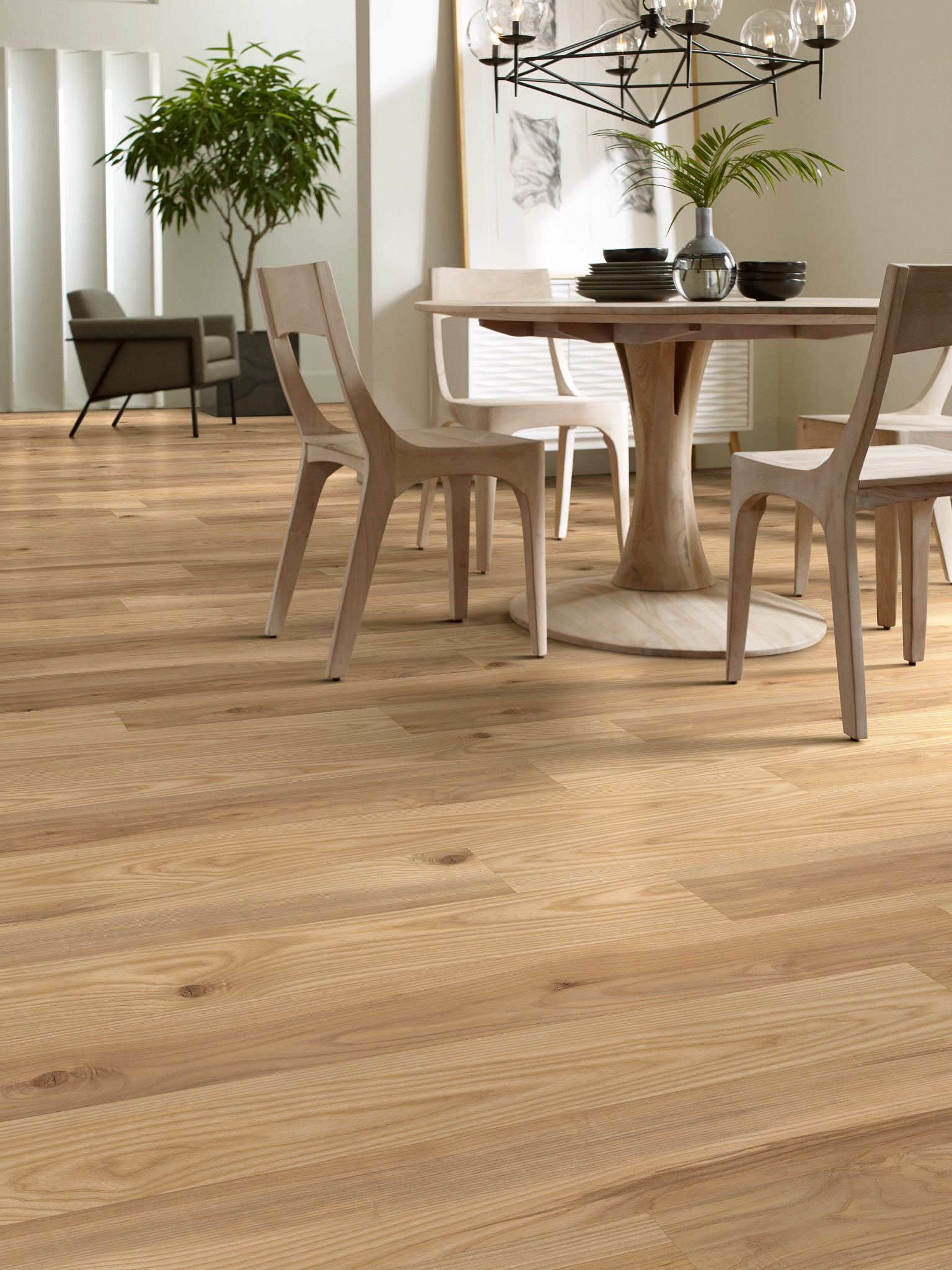 Mansart flooring, shown in a room