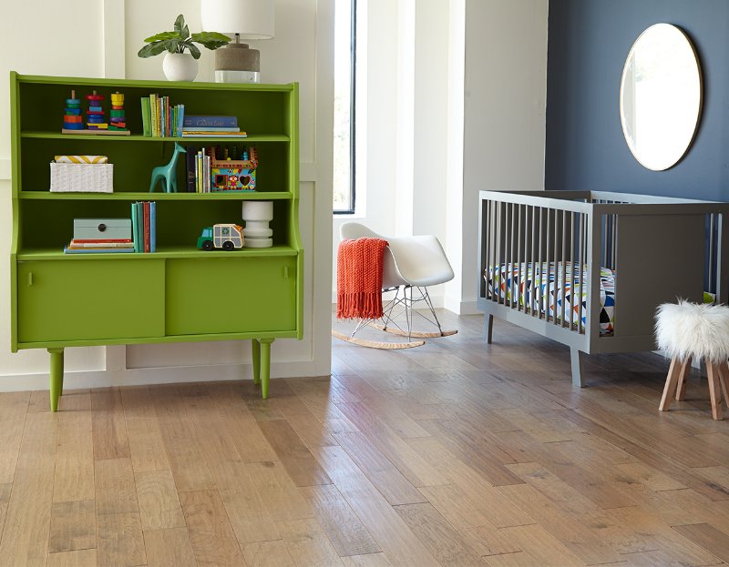 Stone flooring in a room