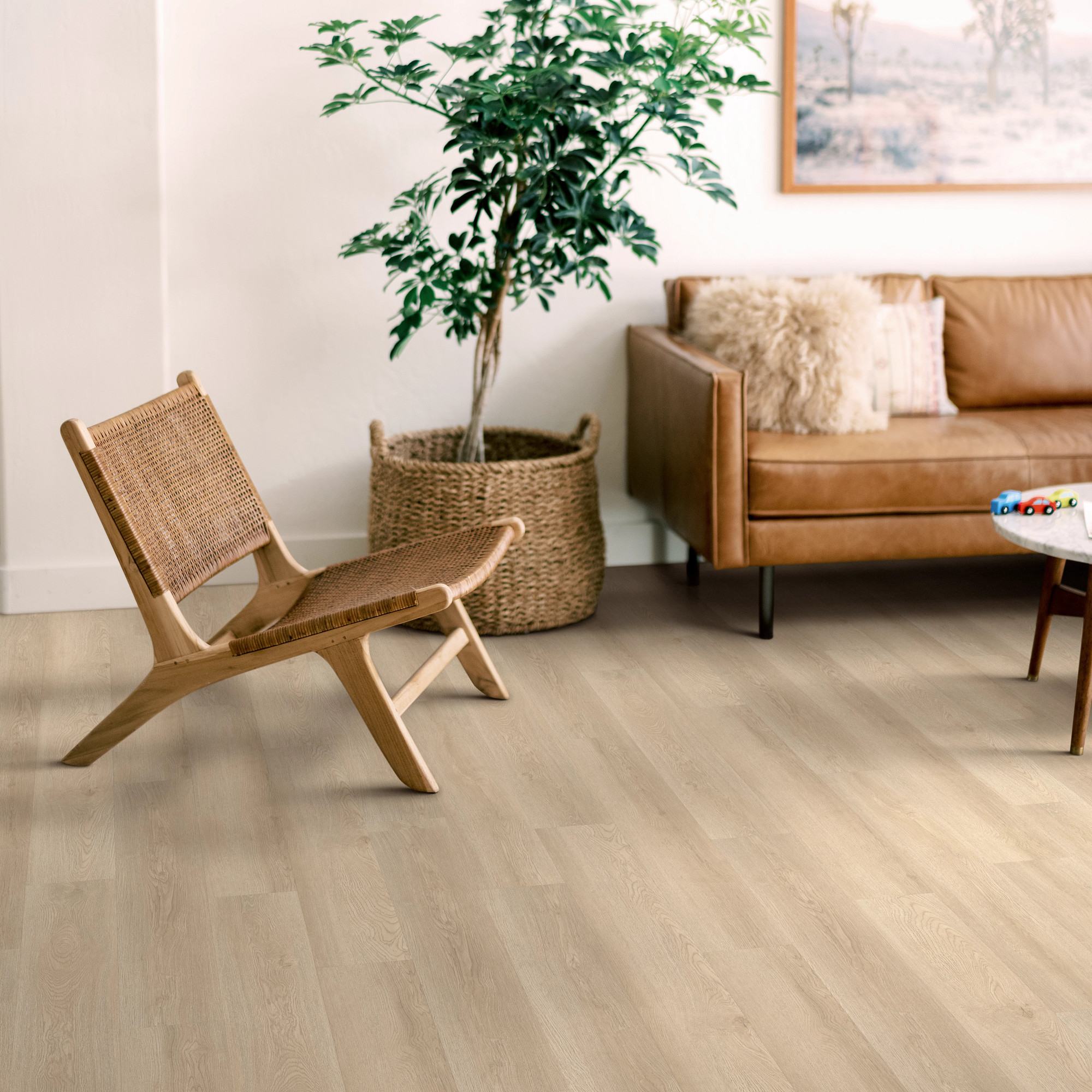 Mesa Oak flooring, shown in a room