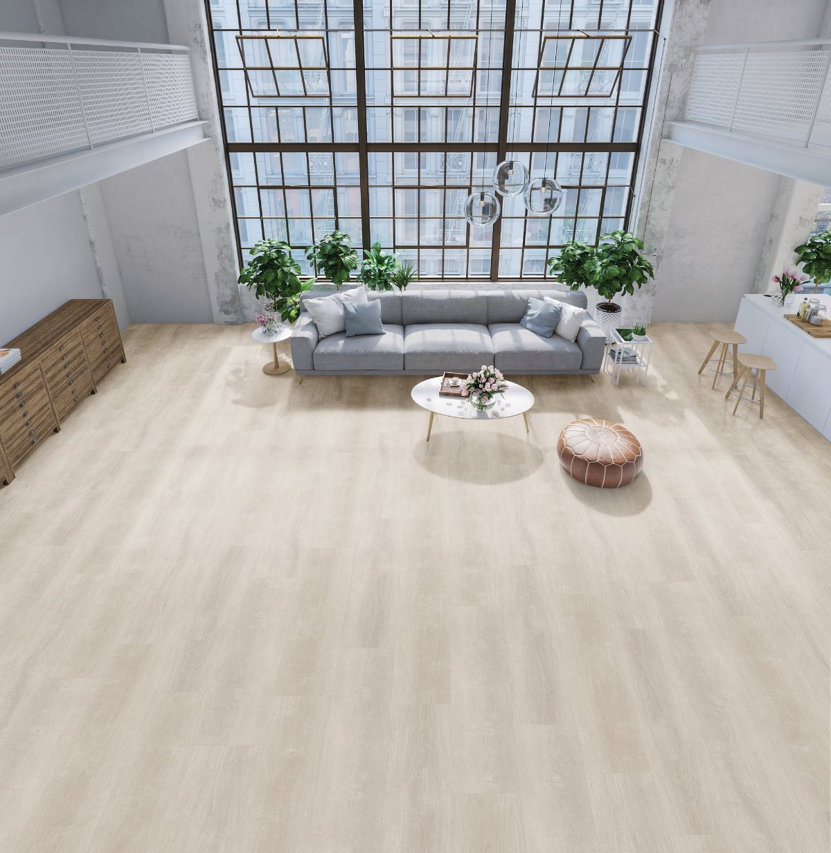 Opal flooring, shown in a room