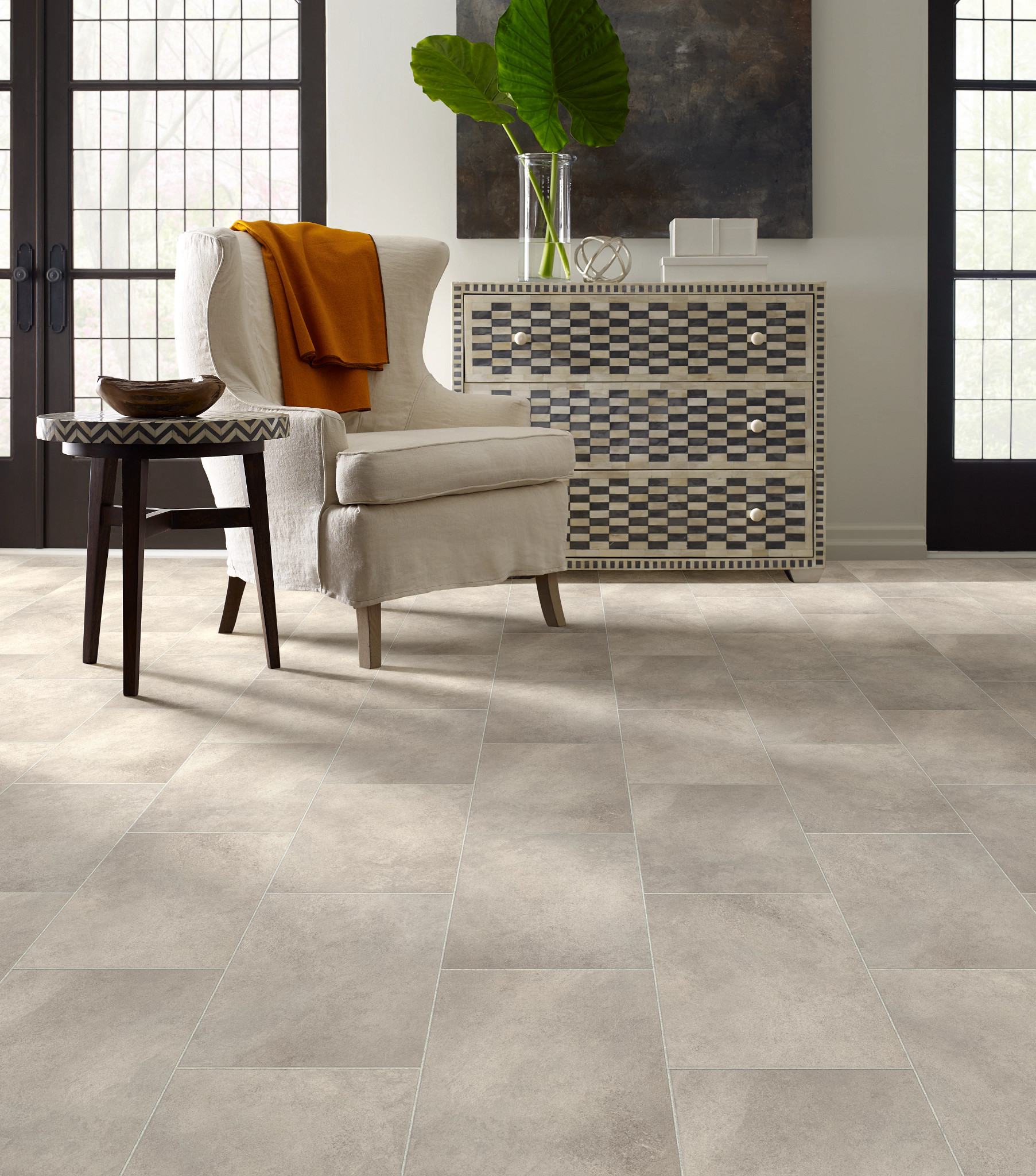 Prime flooring, shown in a room