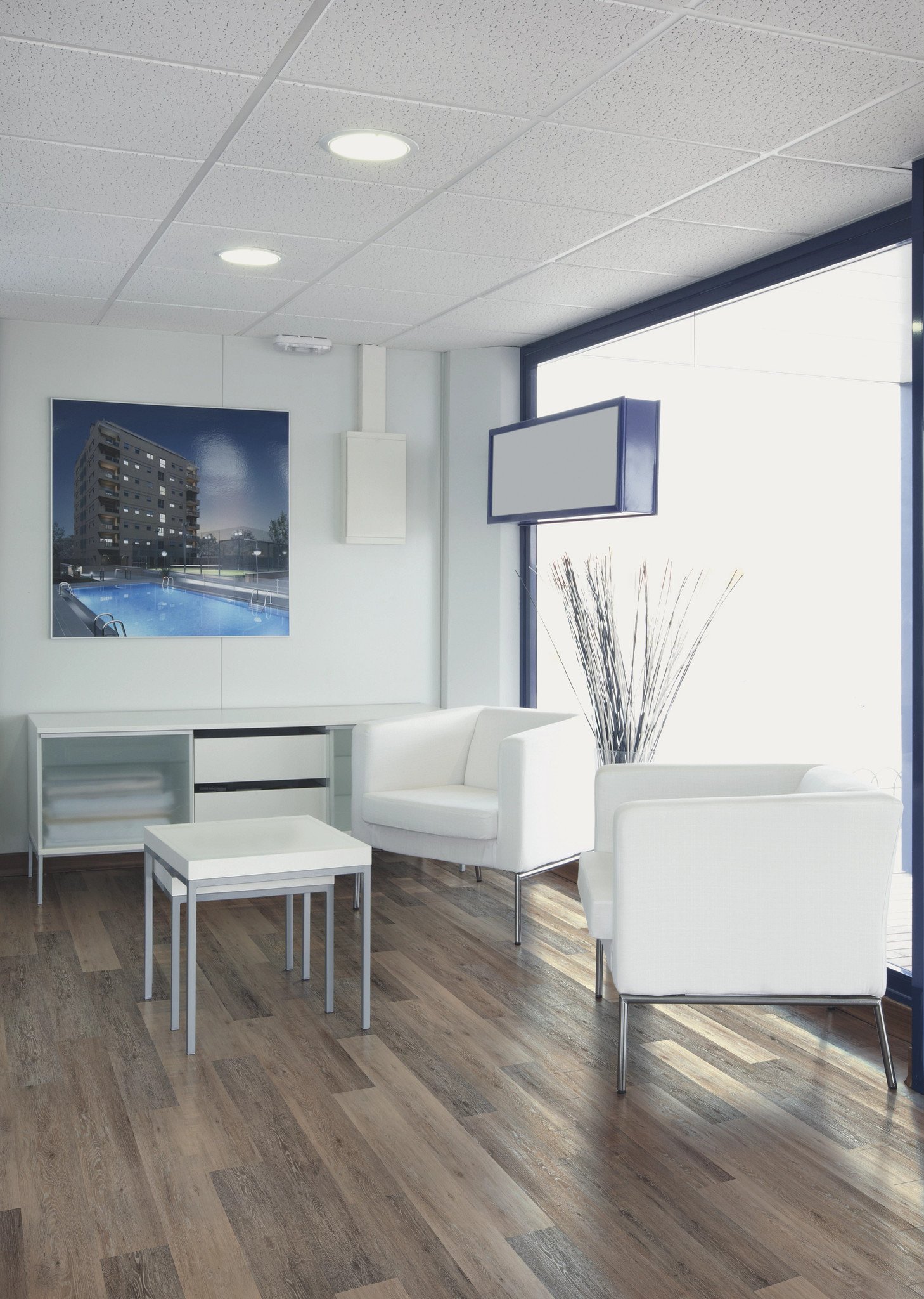 Blackstone Oak flooring, shown in a room
