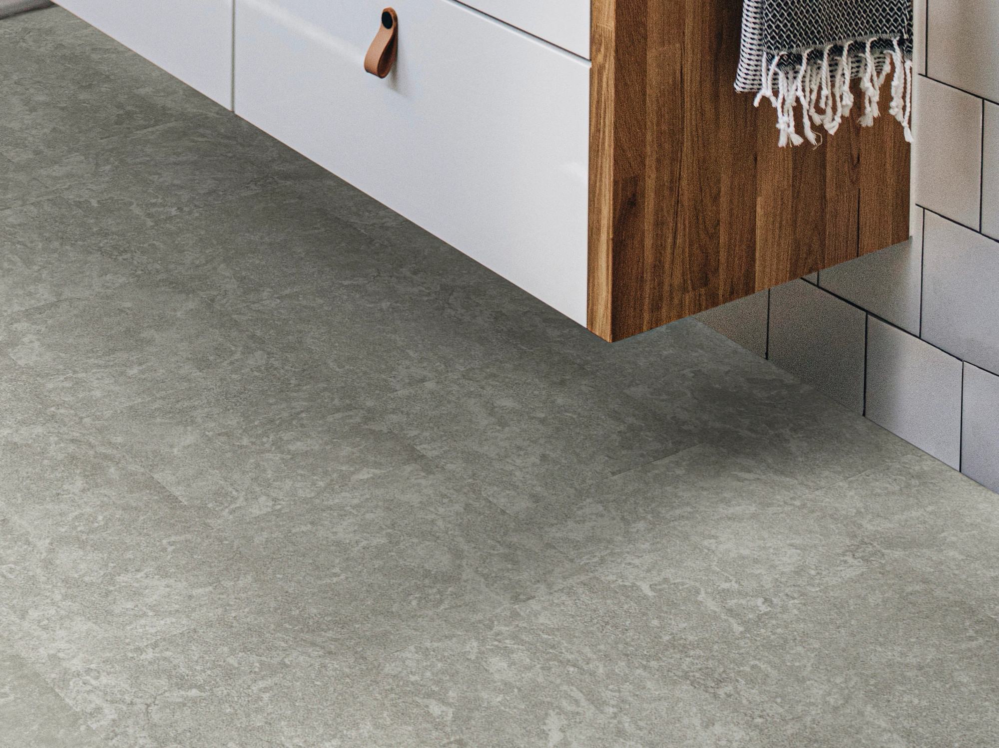 Cloud flooring, shown in a room