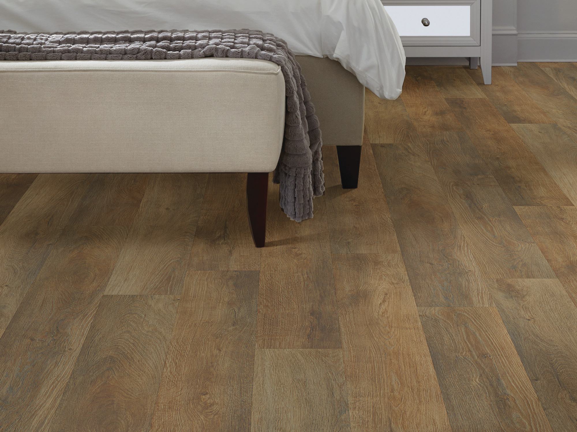 Highlight Oak flooring, shown in a room
