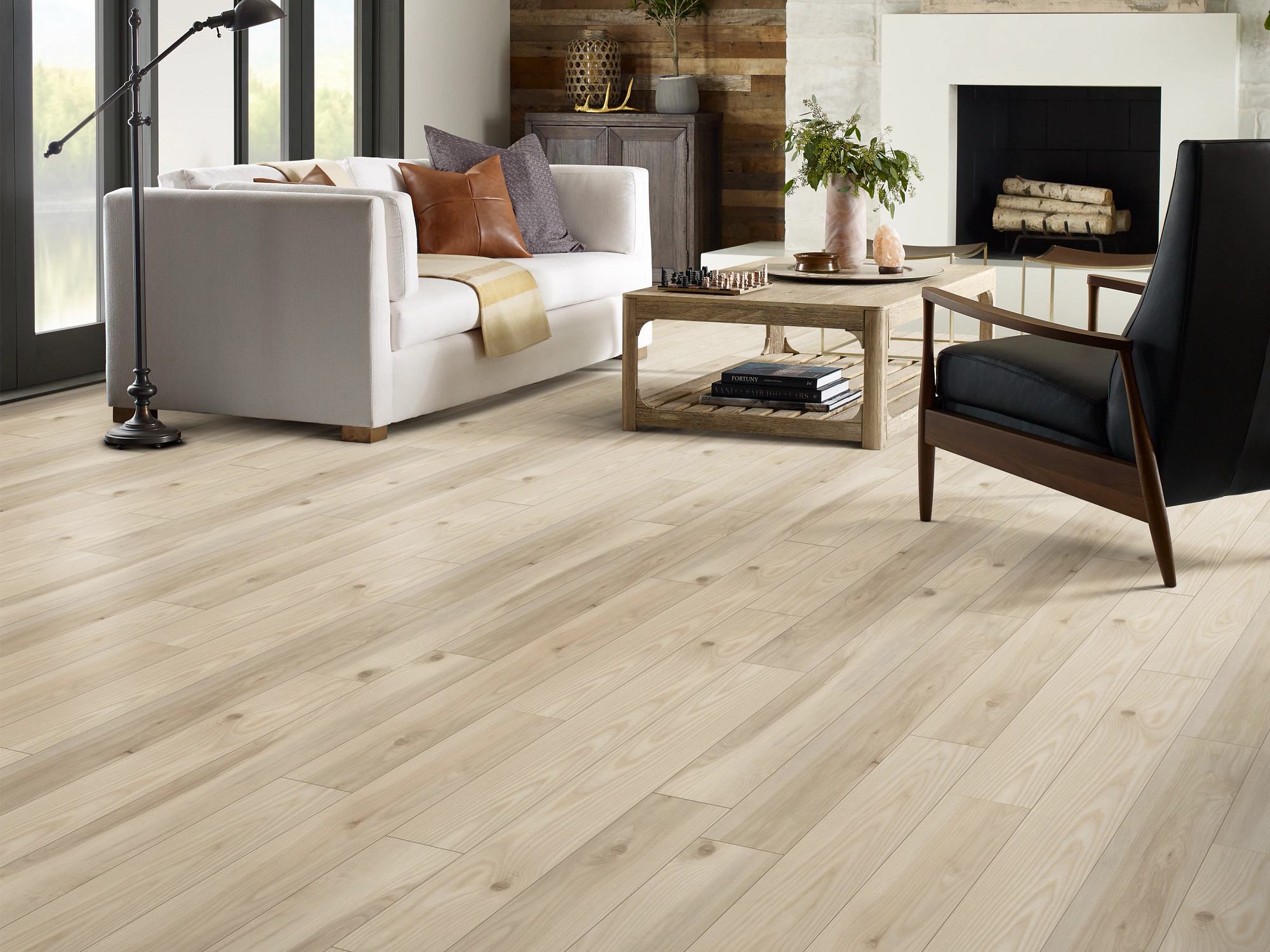 Savona flooring, shown in a room
