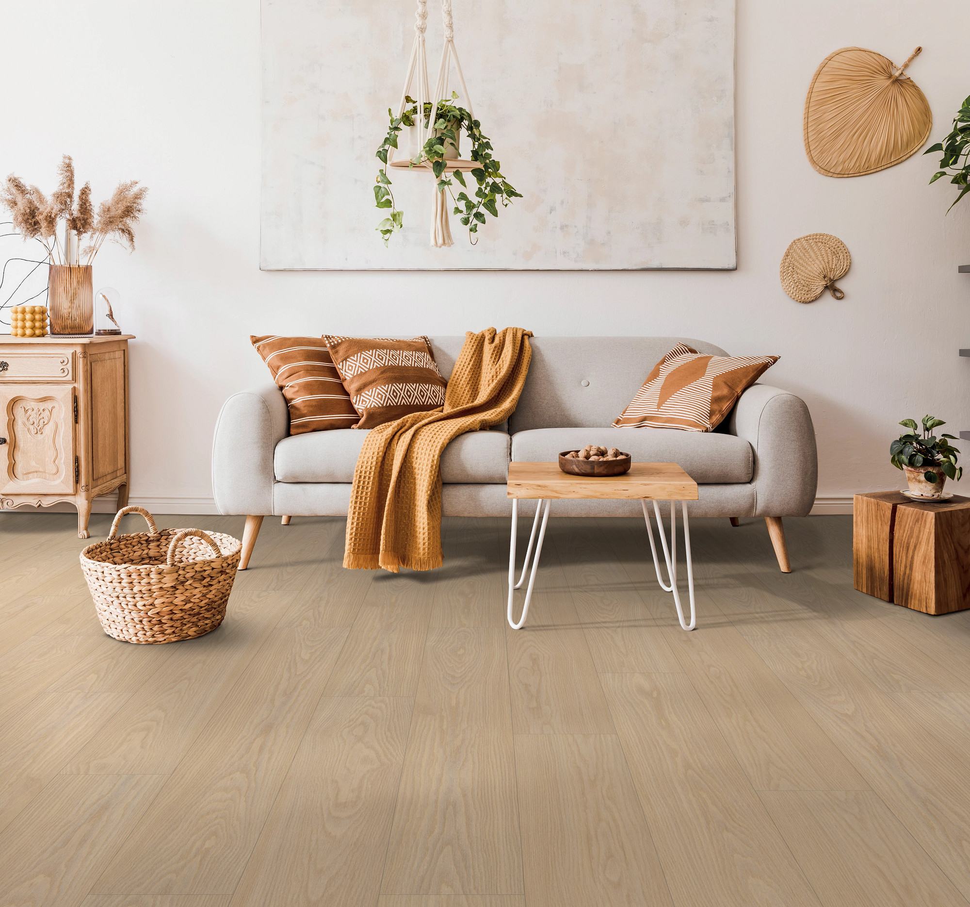 Toasted Sienna flooring, shown in a room