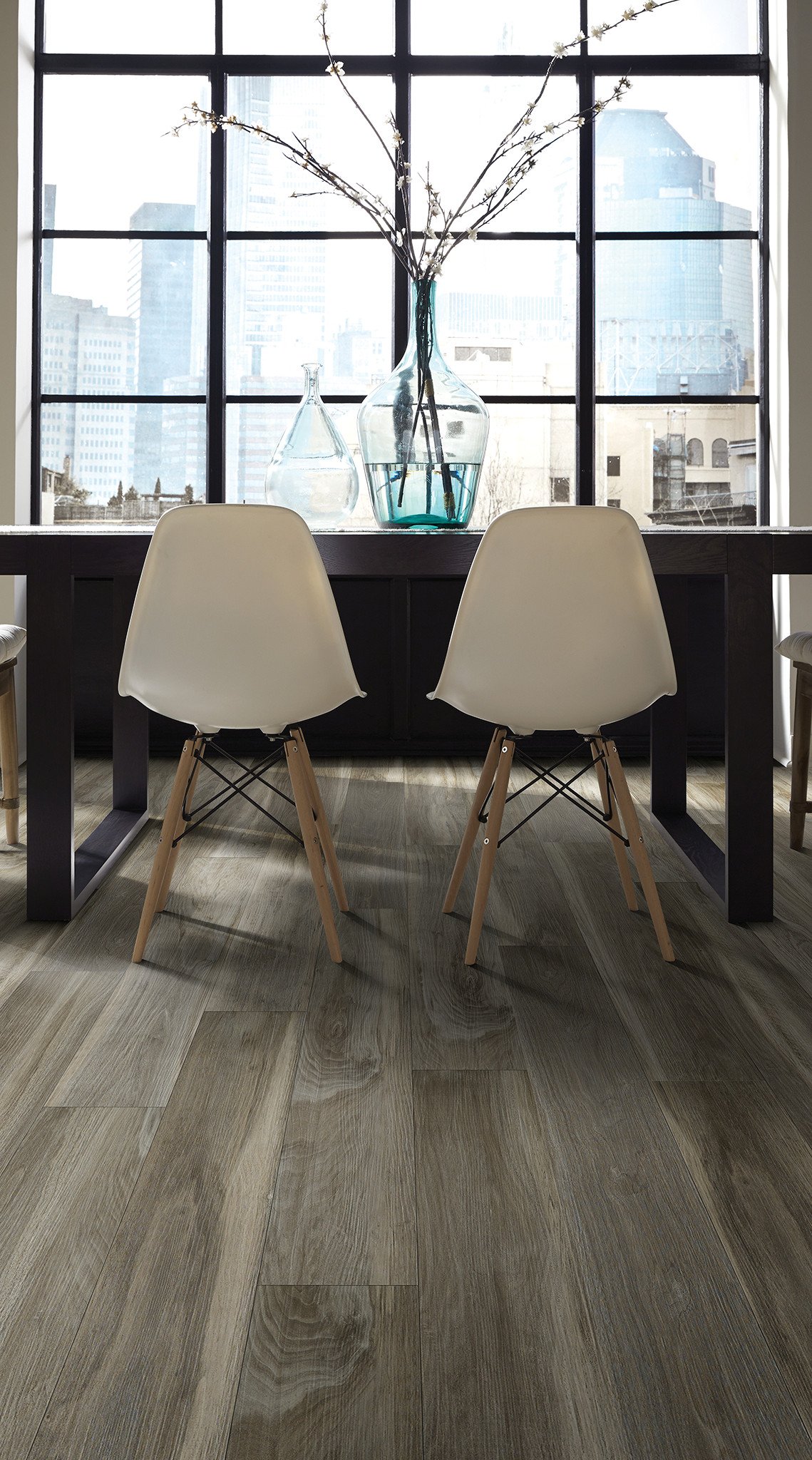 Sparrow flooring, shown in a room